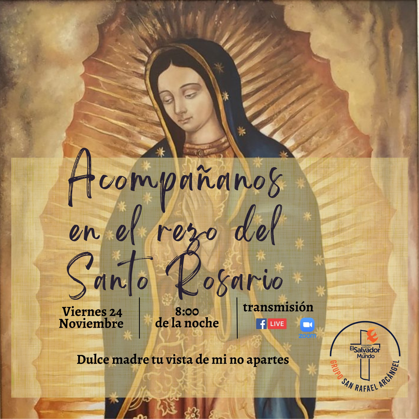 Te invitamos a unirte en Familia al rezo del Santo Rosario todos los ...