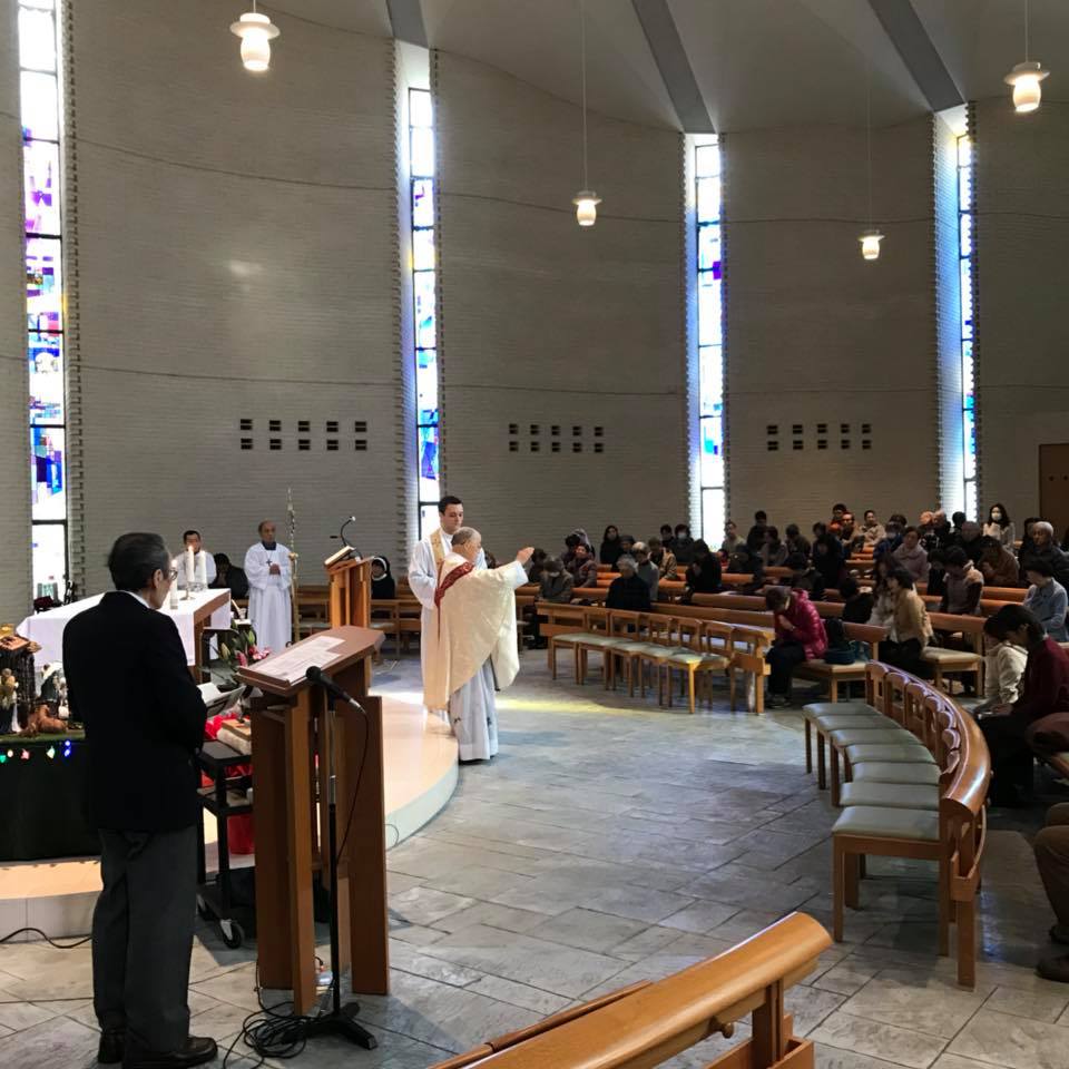 カトリック神戸中央教会 成人の祝福 本日はミサ中に新成人の祝福がありました Facebook