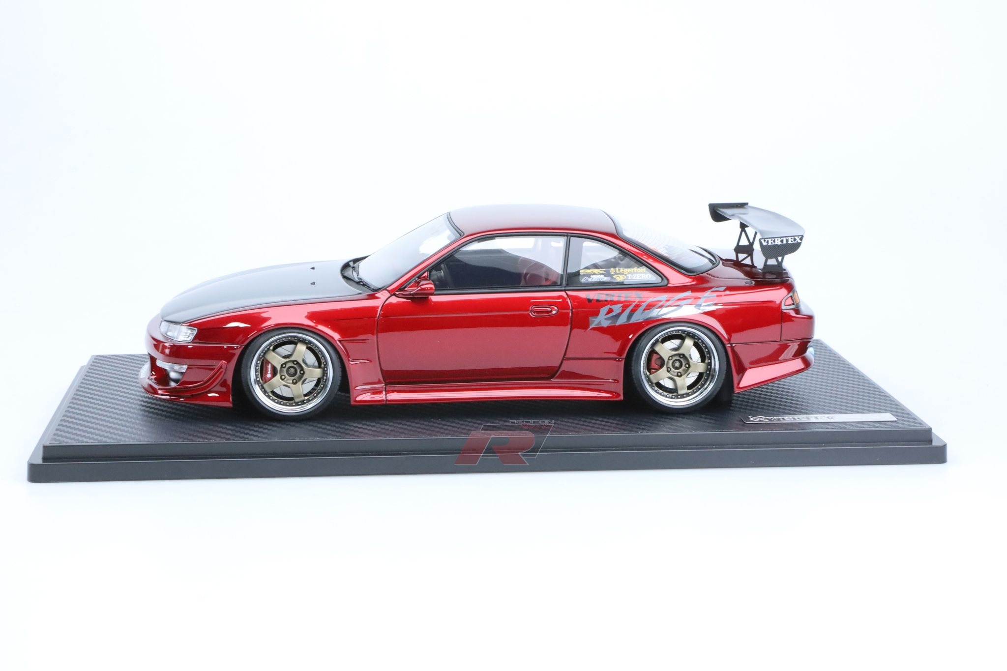 VERTEX S14 Silvia Red Metallic Ignition Model 1:18 IG3084
