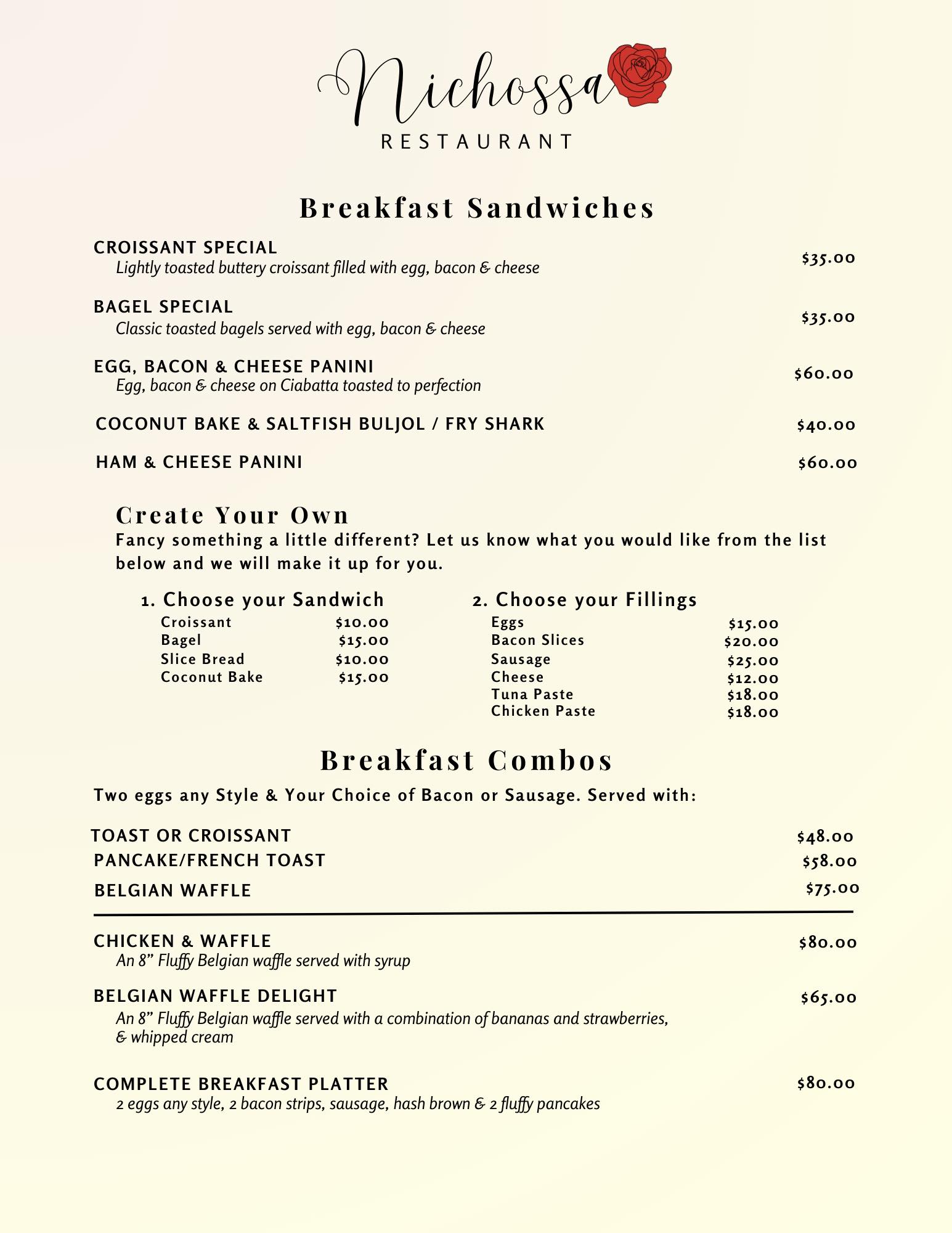 Take a look at our... - Nichossa Restaurant Bakery & Desserts | Facebook