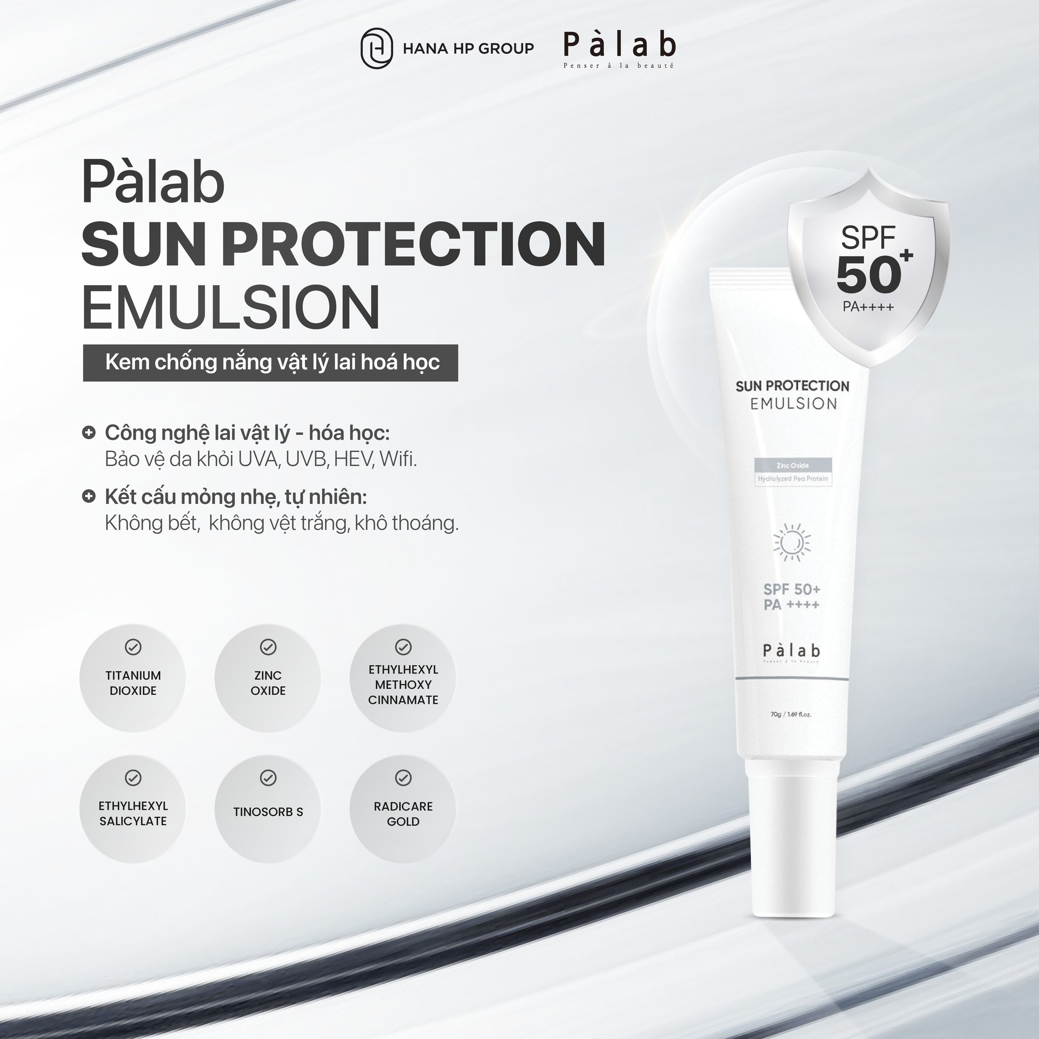 PALAB VietNam - 🌞 Pàlab Sun Protection Emulsion SPF50+... | Facebook