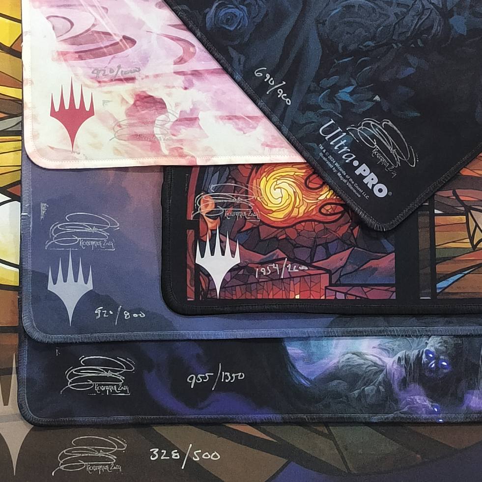 Signed limited edition MTG playmats by Magali Villeneuve FTW!!!