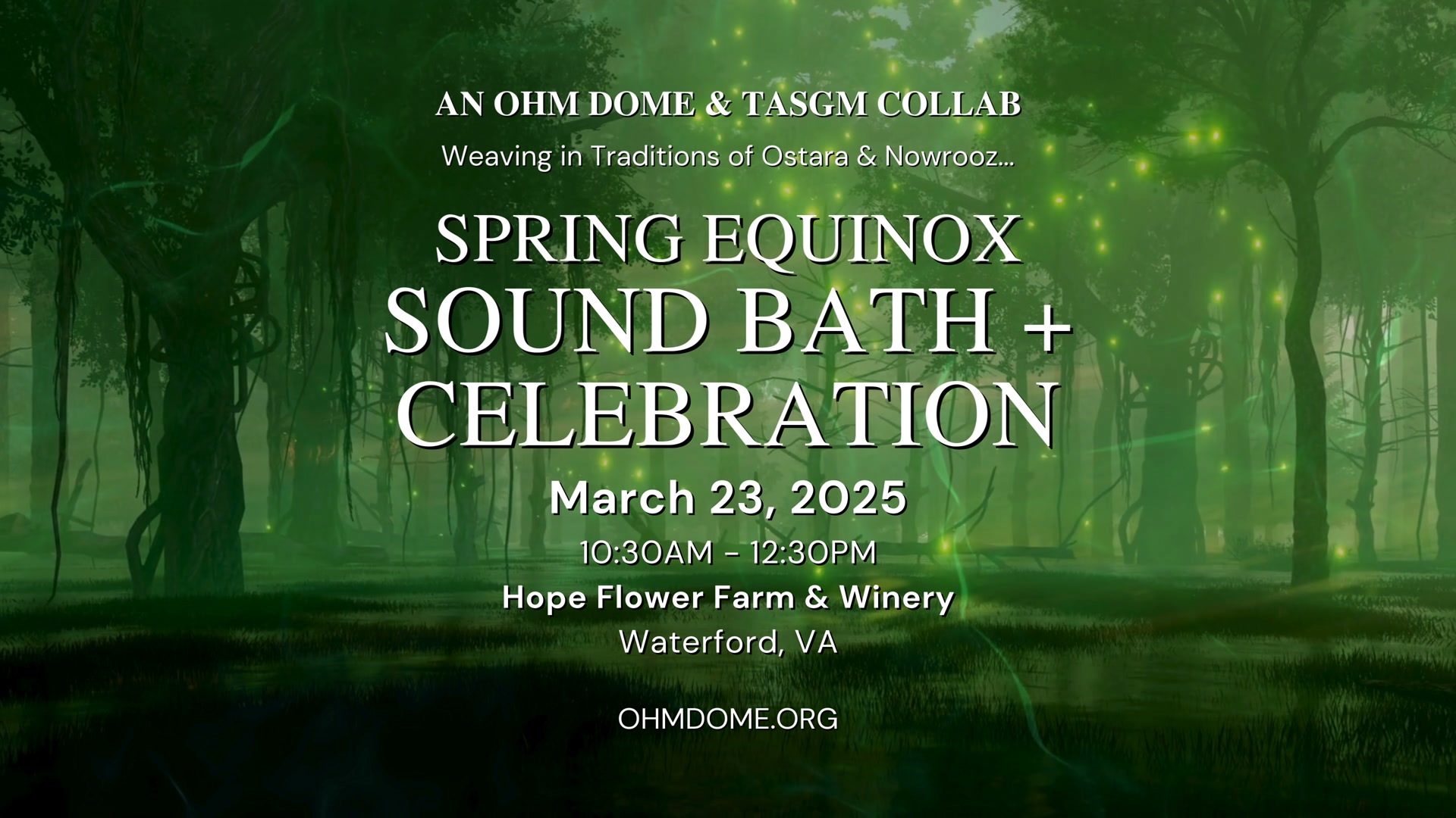 🛖 SOUND BATH & CELEBRATION: Spring Equinox