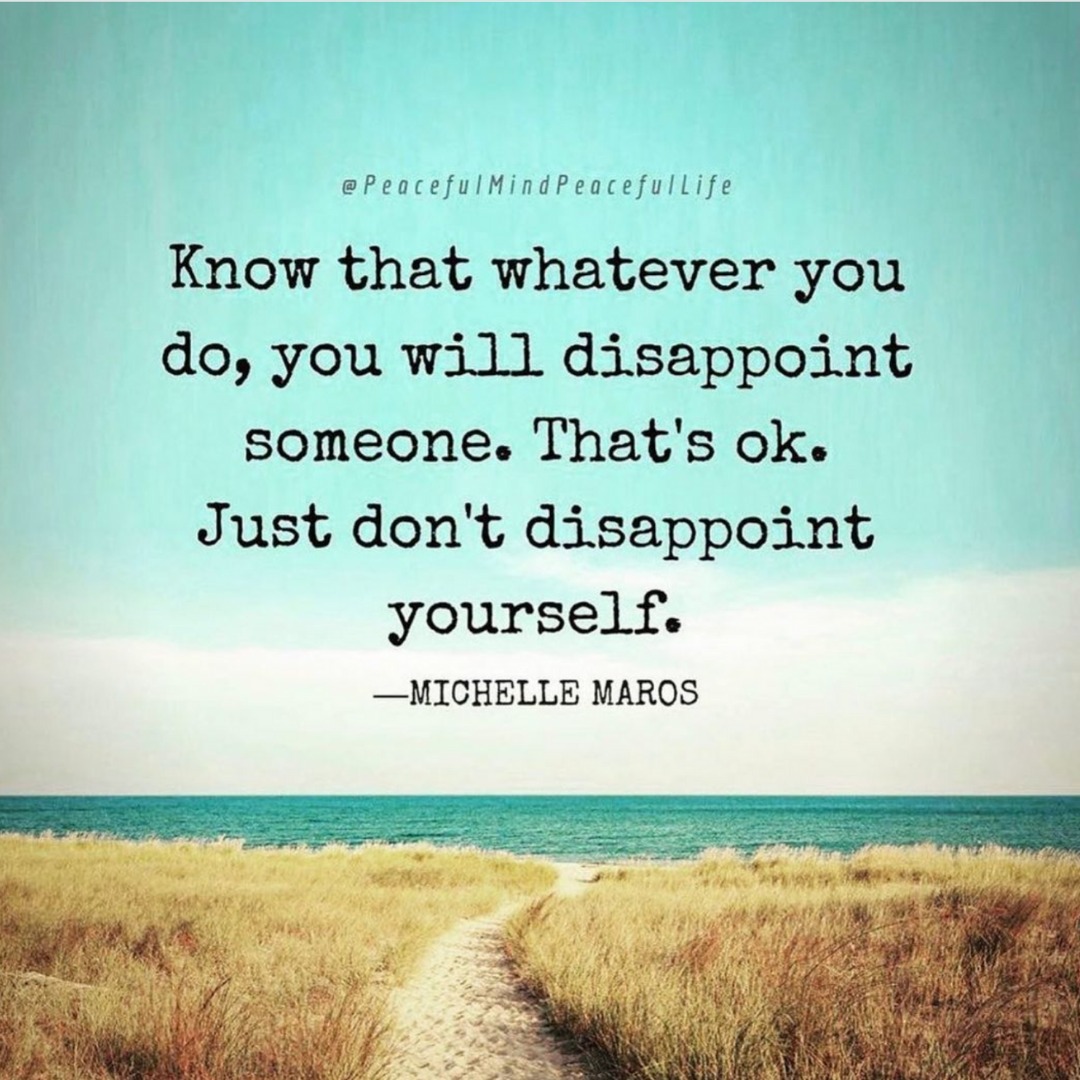 Peaceful - My big life lesson: it’s okay to disappoint people! • This ...