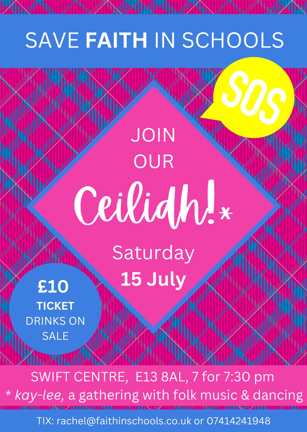 Hackney - Come along to a ceilidh being held by Faith in Schools as a ...