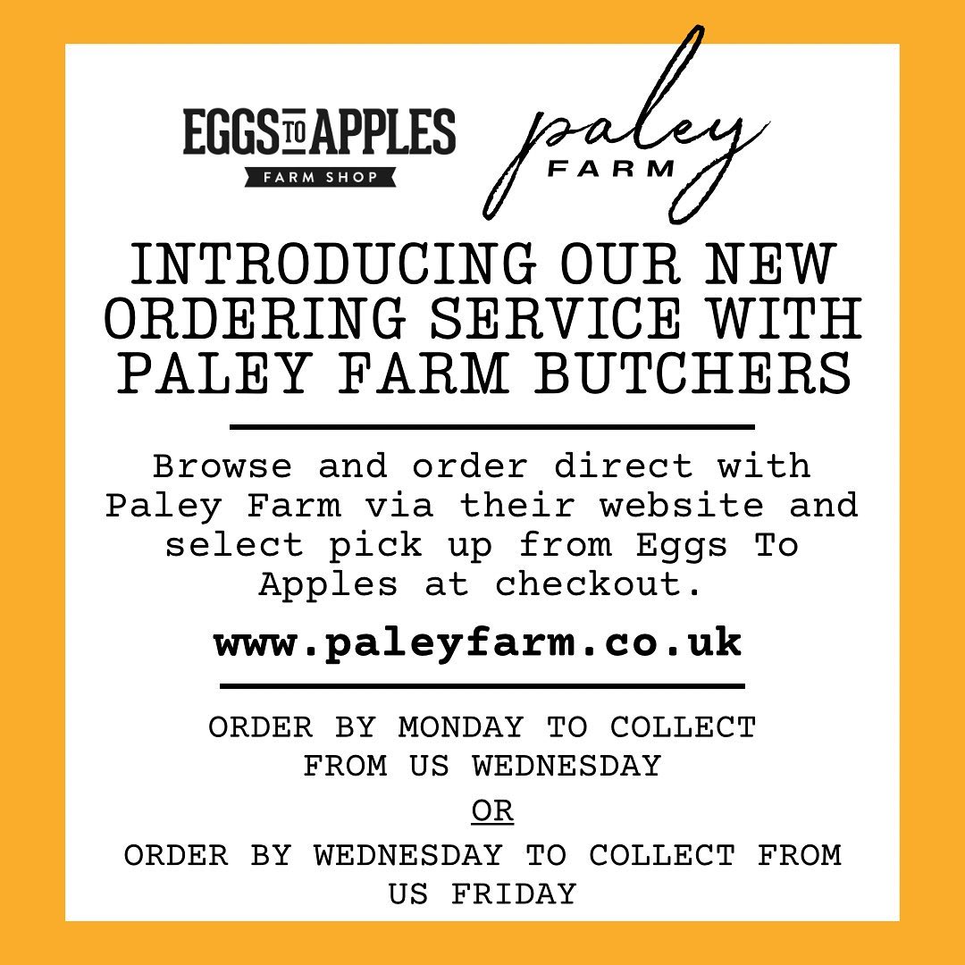 Eggs - Introducing our new butchery ordering Service 💫💫 Paley farm ...