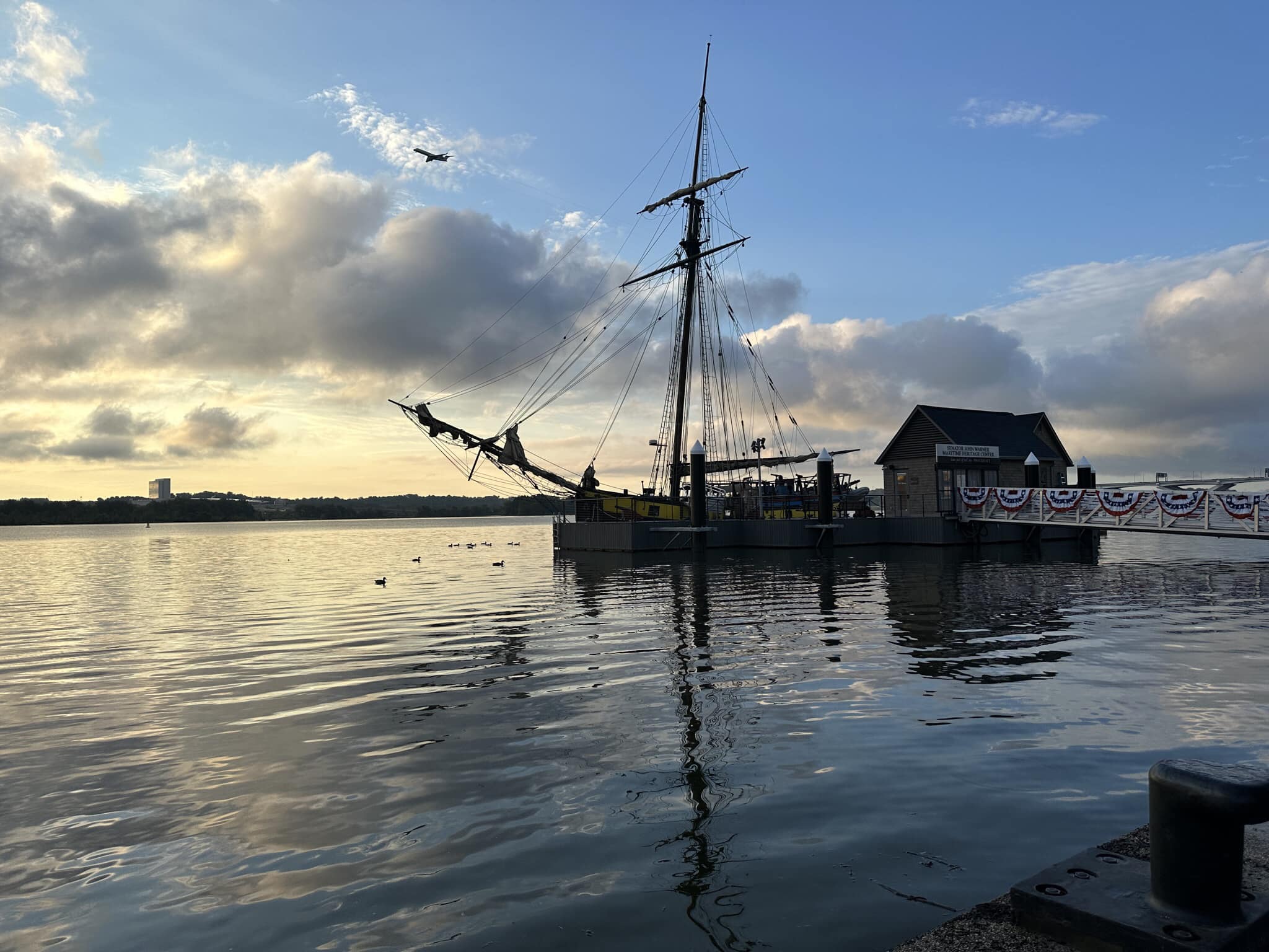 What a great photo of the Tall Ship Providence sailing into