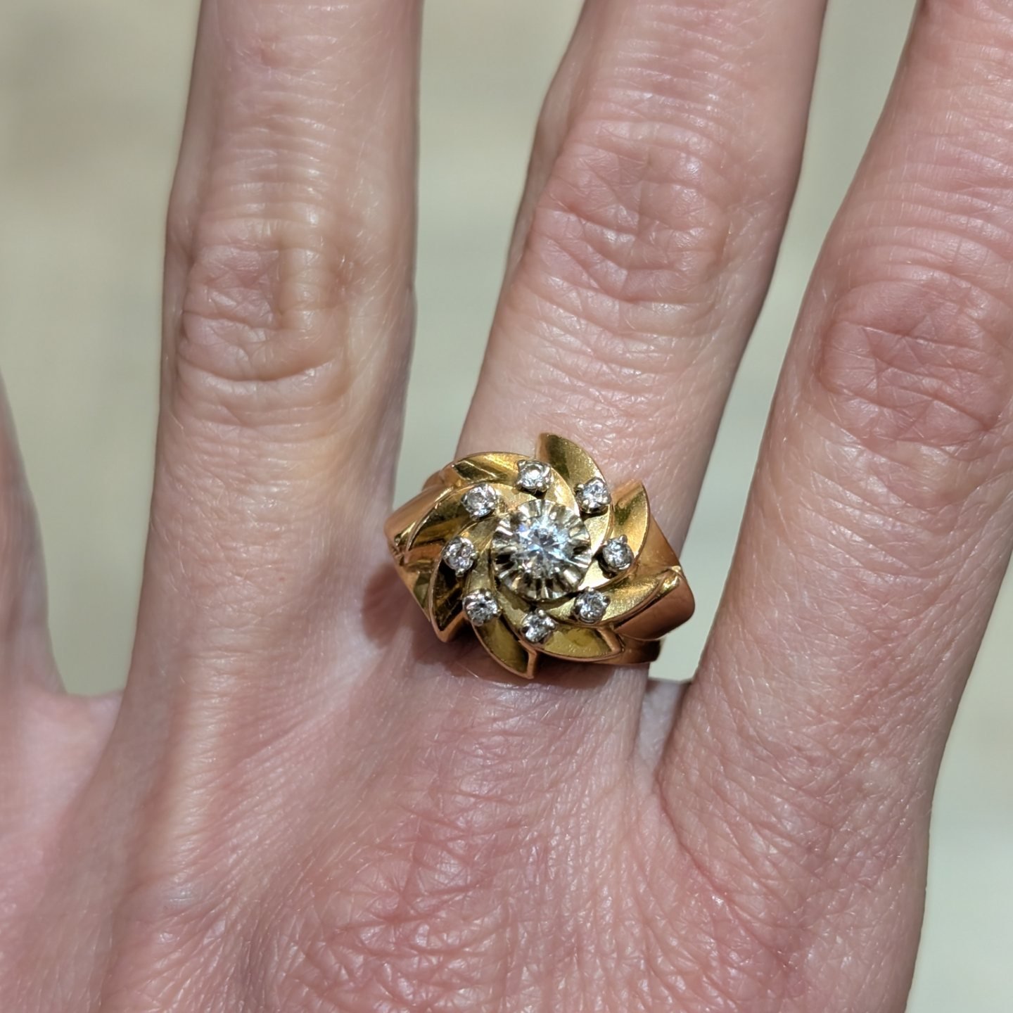 Jolie Bague Vintage - Bijou Ancien Occasion, Made In France