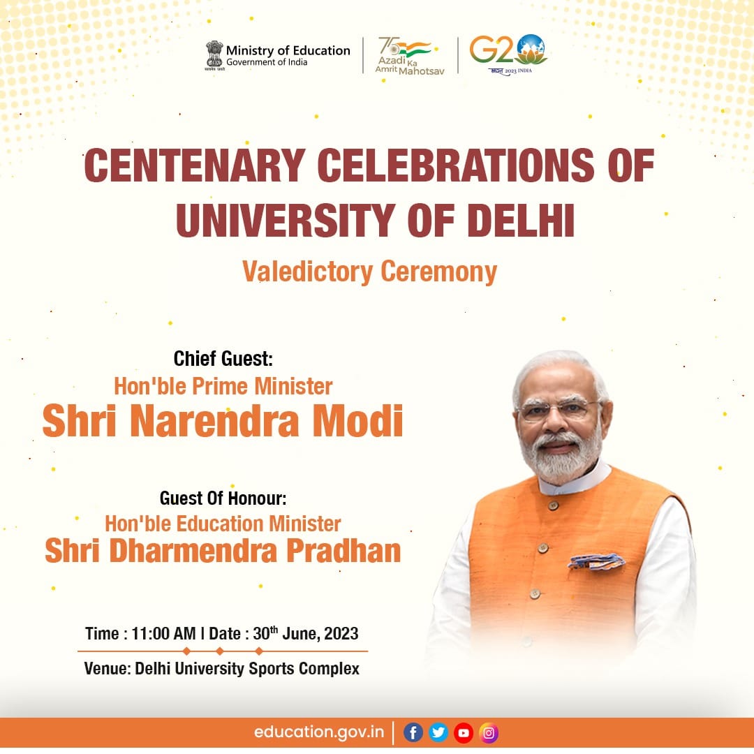 Ministry - Salute to a century of spreading knowledge! The University ...