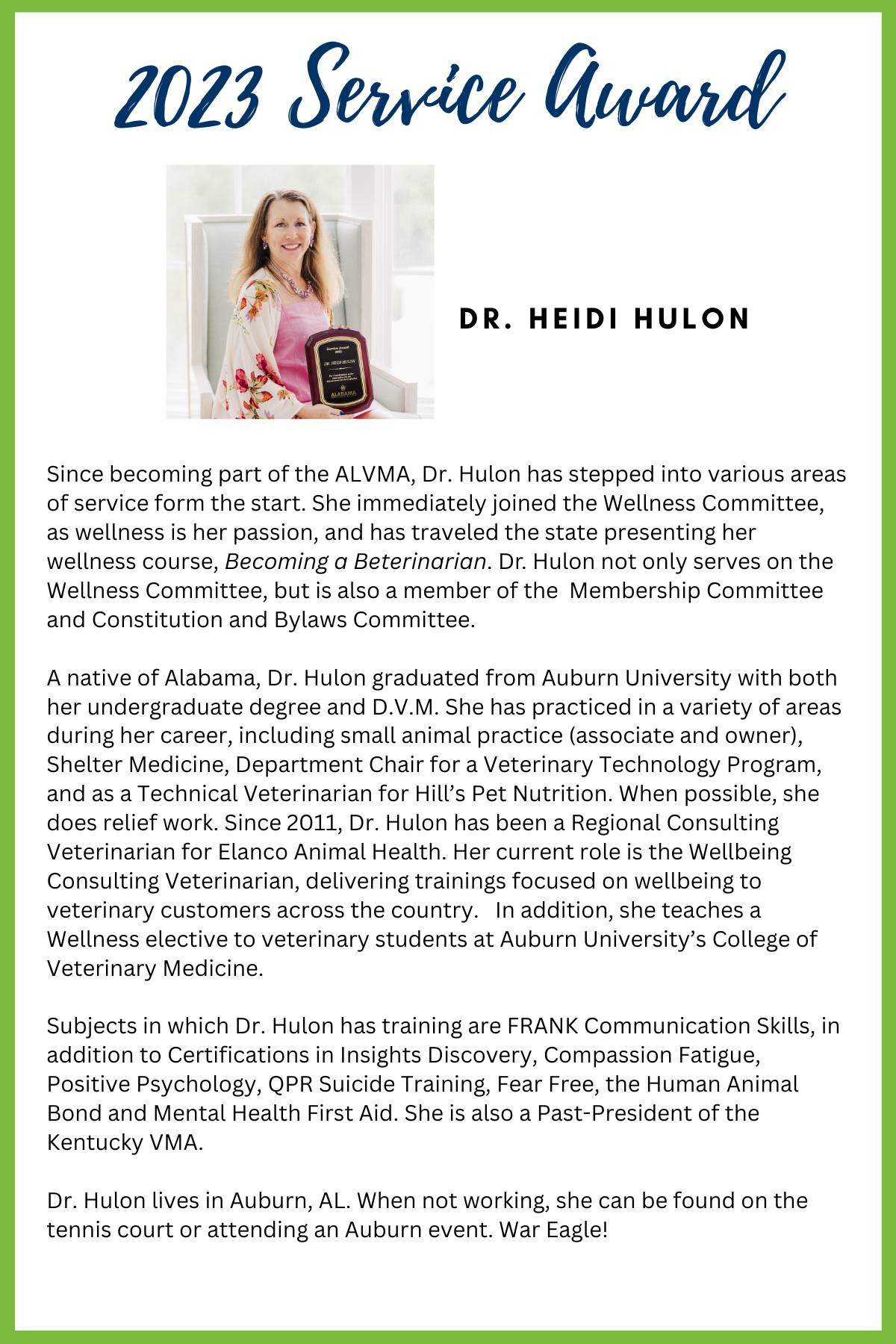 Congratulations... - Alabama Veterinary Medical Association