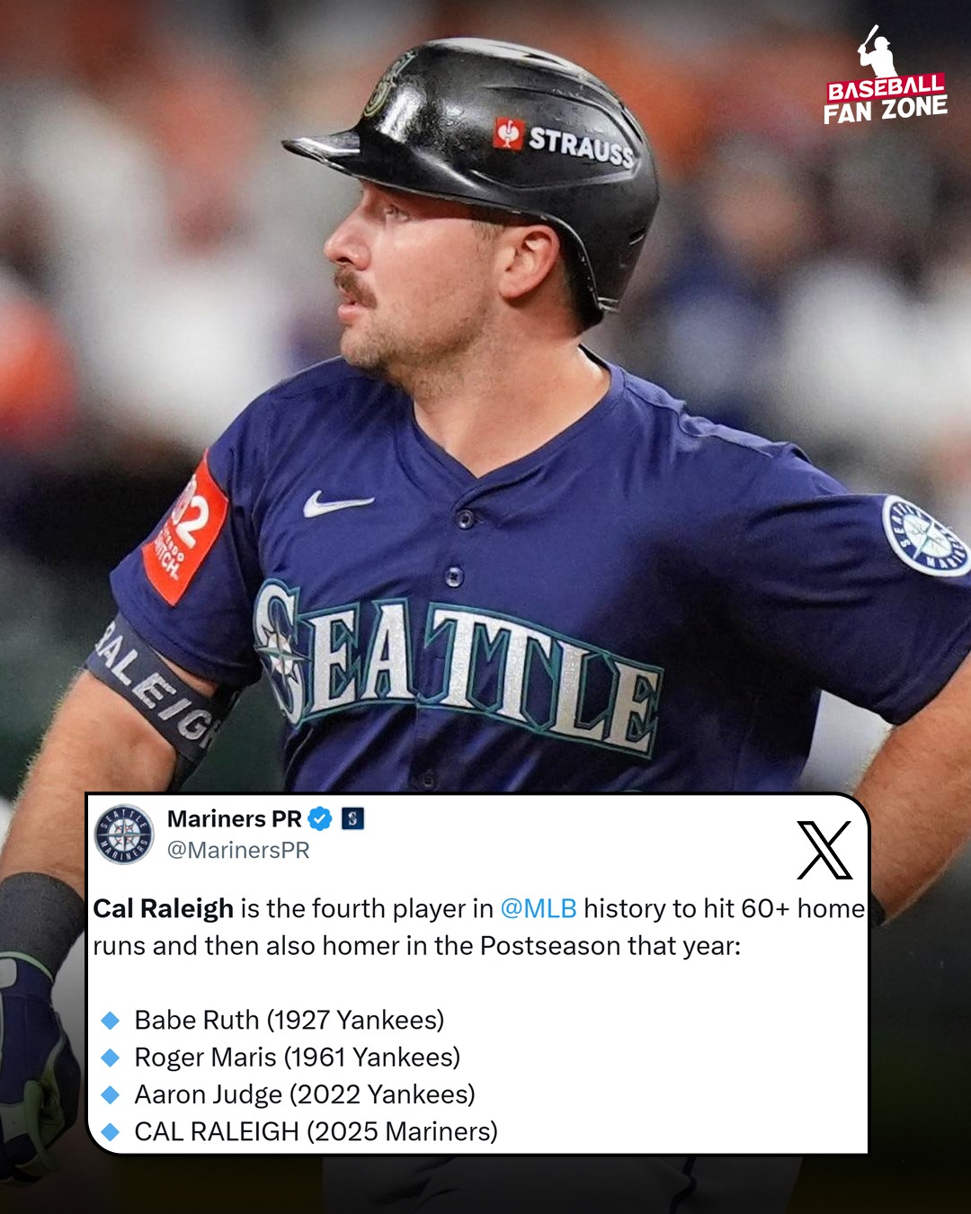 Baseball - From Ruth to Maris to Judge… now Cal Raleigh adds his name ...