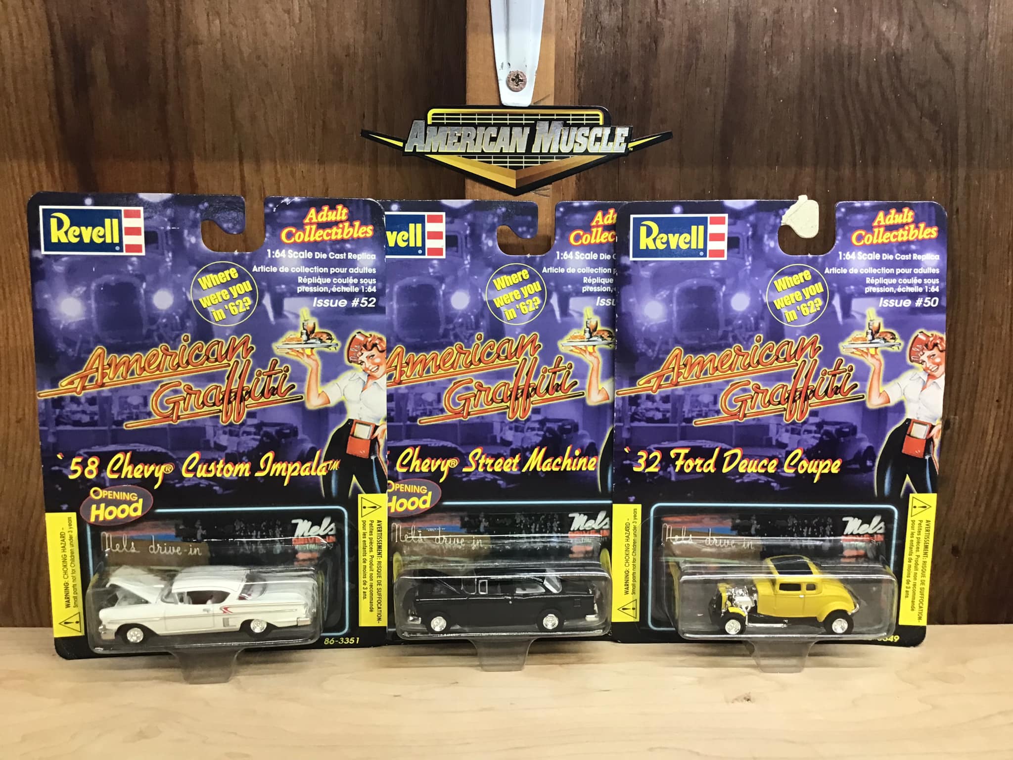Revell 1/64 American Graffiti cars from 2000