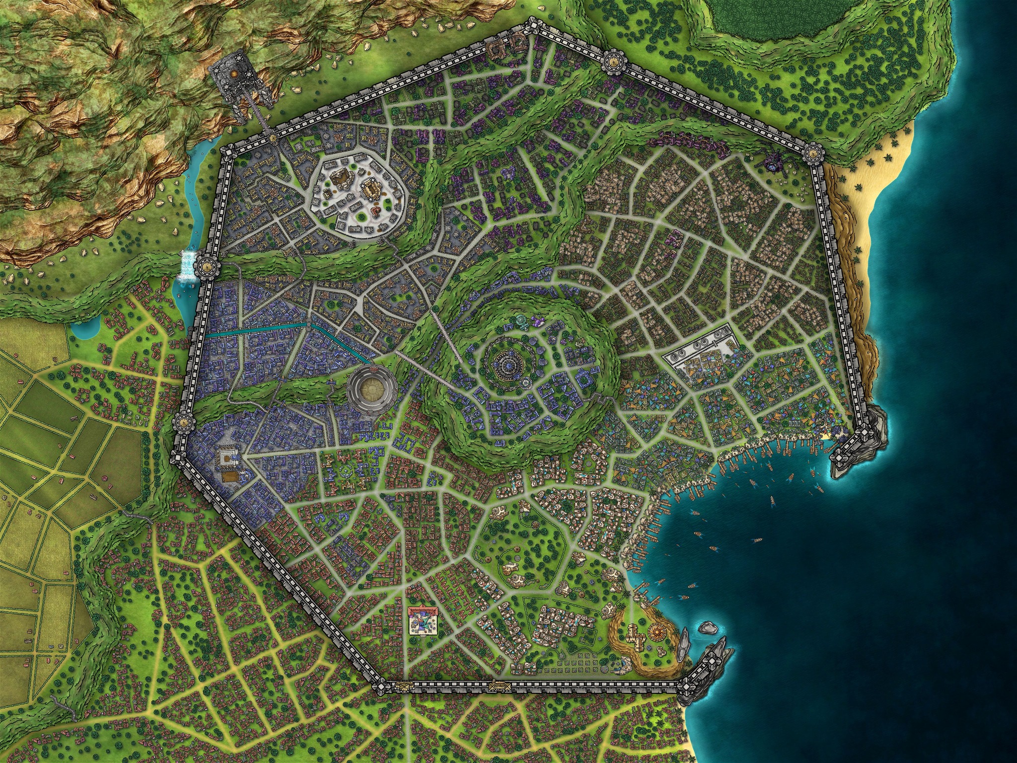 Inkarnate - 🏠 City Map 🏠 . Lo Reltarma . 🎨 Map by Pena...