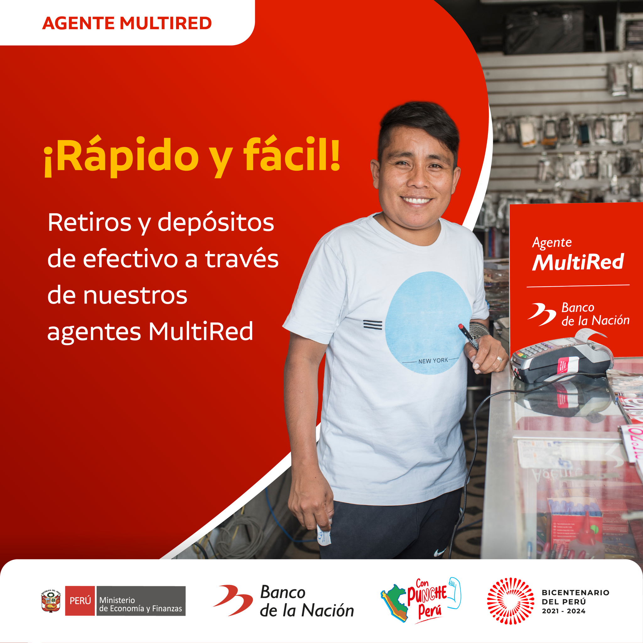 Banco - Tenemos una amplia red de Agentes Multired donde puedes ...