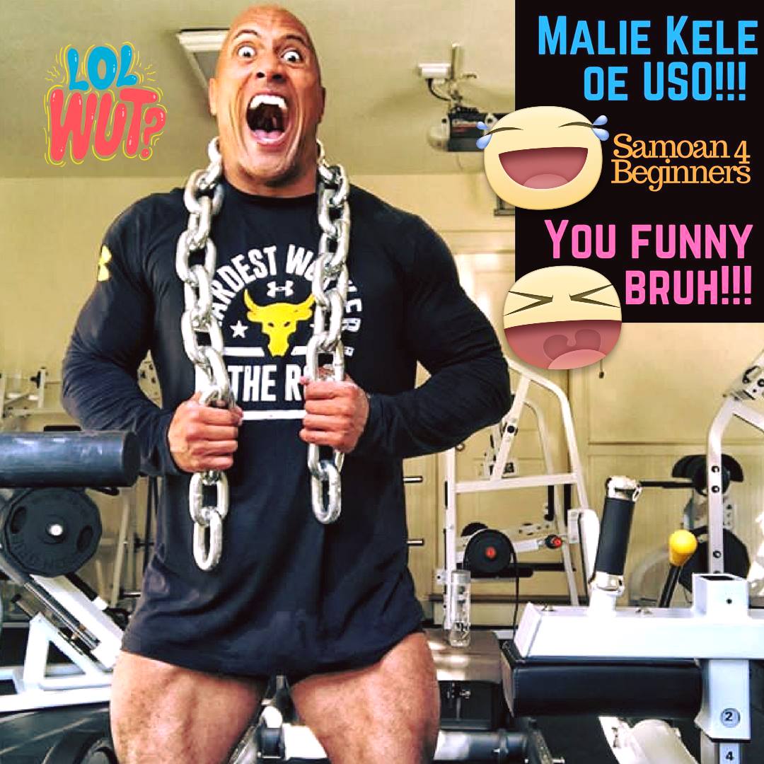 Here's a post of The Rock's reaction... - Samoan 4 Beginners | Facebook