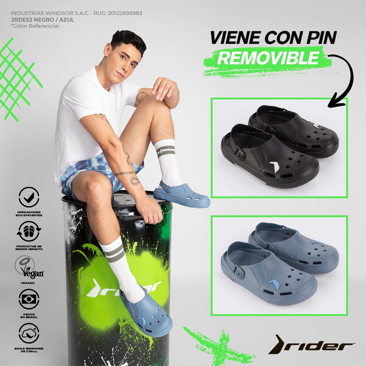 Rider Perú - 👣 ¡Descubre la comodidad clásica de los Crocs...