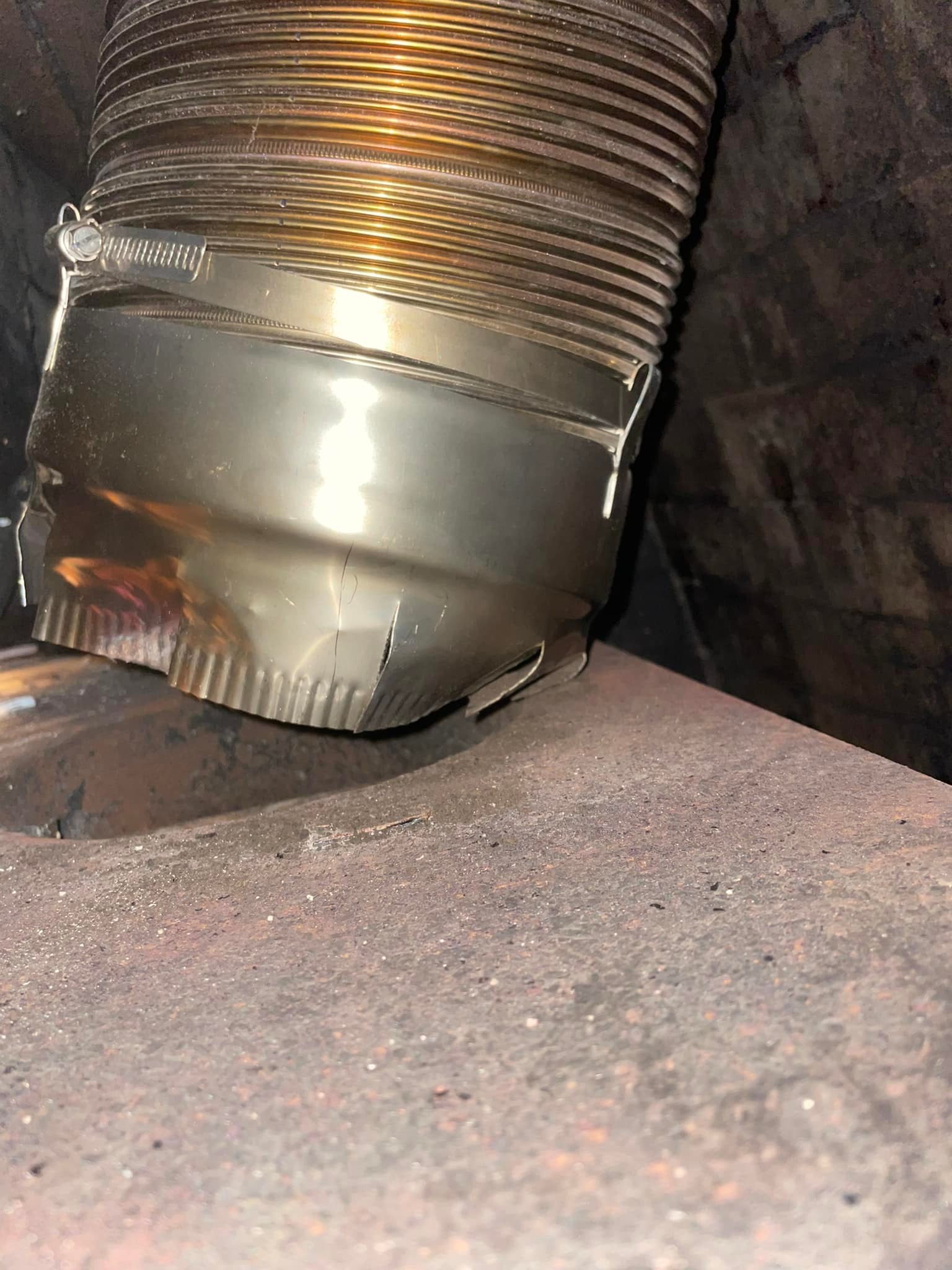 4.5 - 3.5 Stainless Reducer Exhaust Woodburner Flue Truck