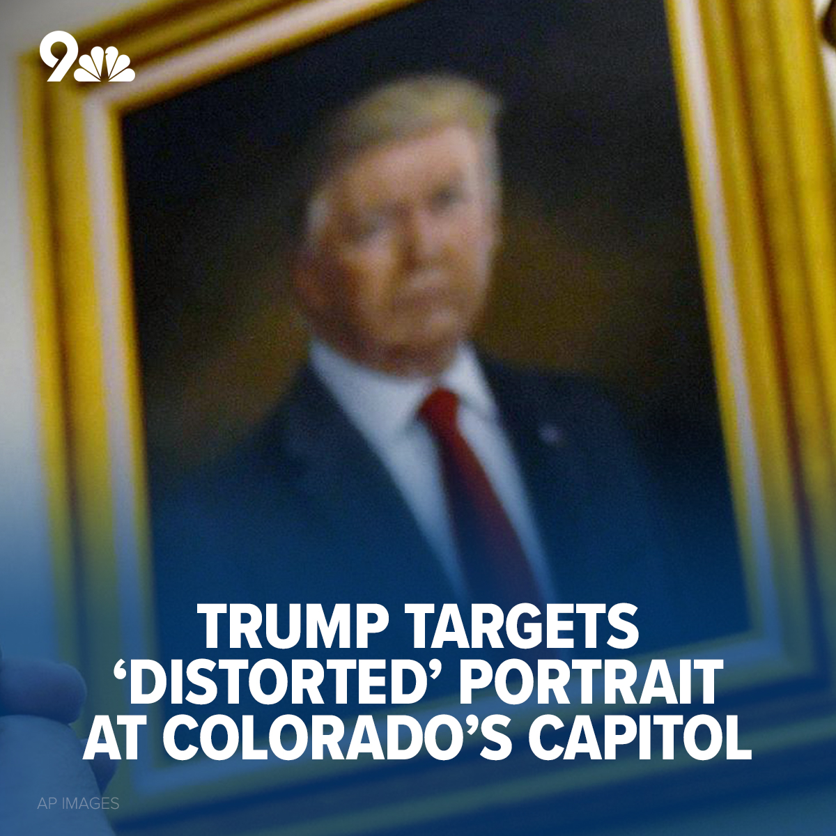 9NEWS (KUSA) - President Trump says his portrait in Denver... | Facebook