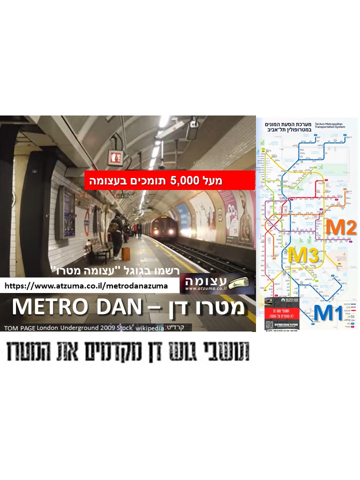 מטרו דן-תושבי גוש דן מקדמים את המטרו. פורום המטרו הישראלי.