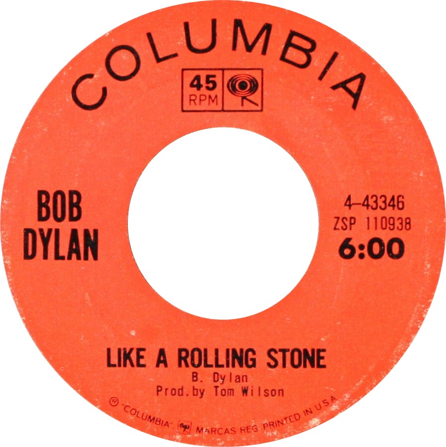 非売品 Cornelius Like a Rolling Stone Bob Dylan records Like a Rolling Stone in 1965