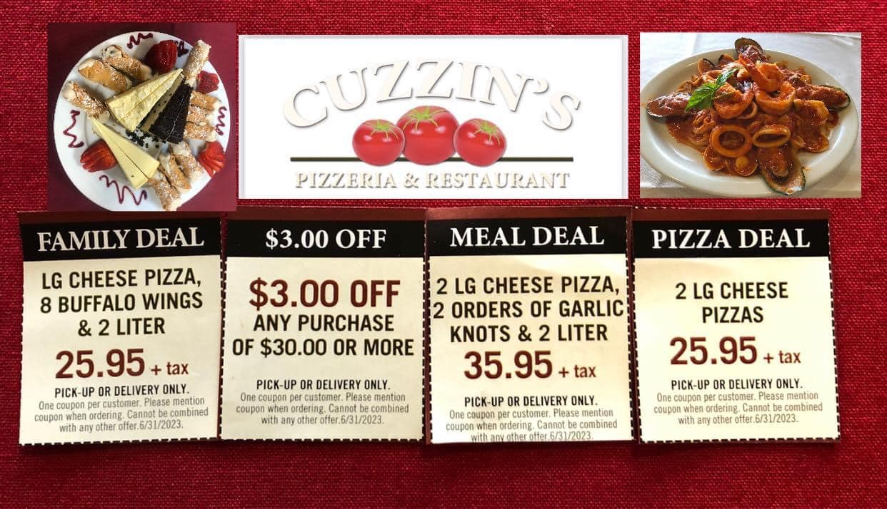 Share the love... - Cuzzins Pizza and Restaurant Brick NJ
