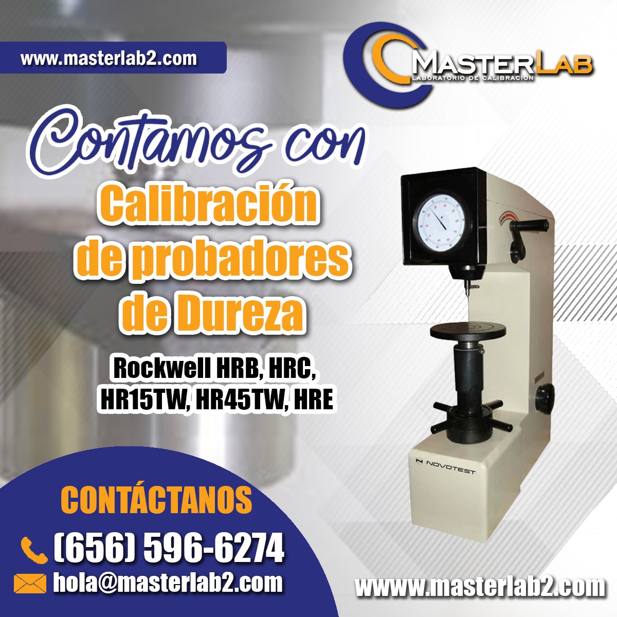 MasterLab - En MasterLab Contamos con el servicio de...