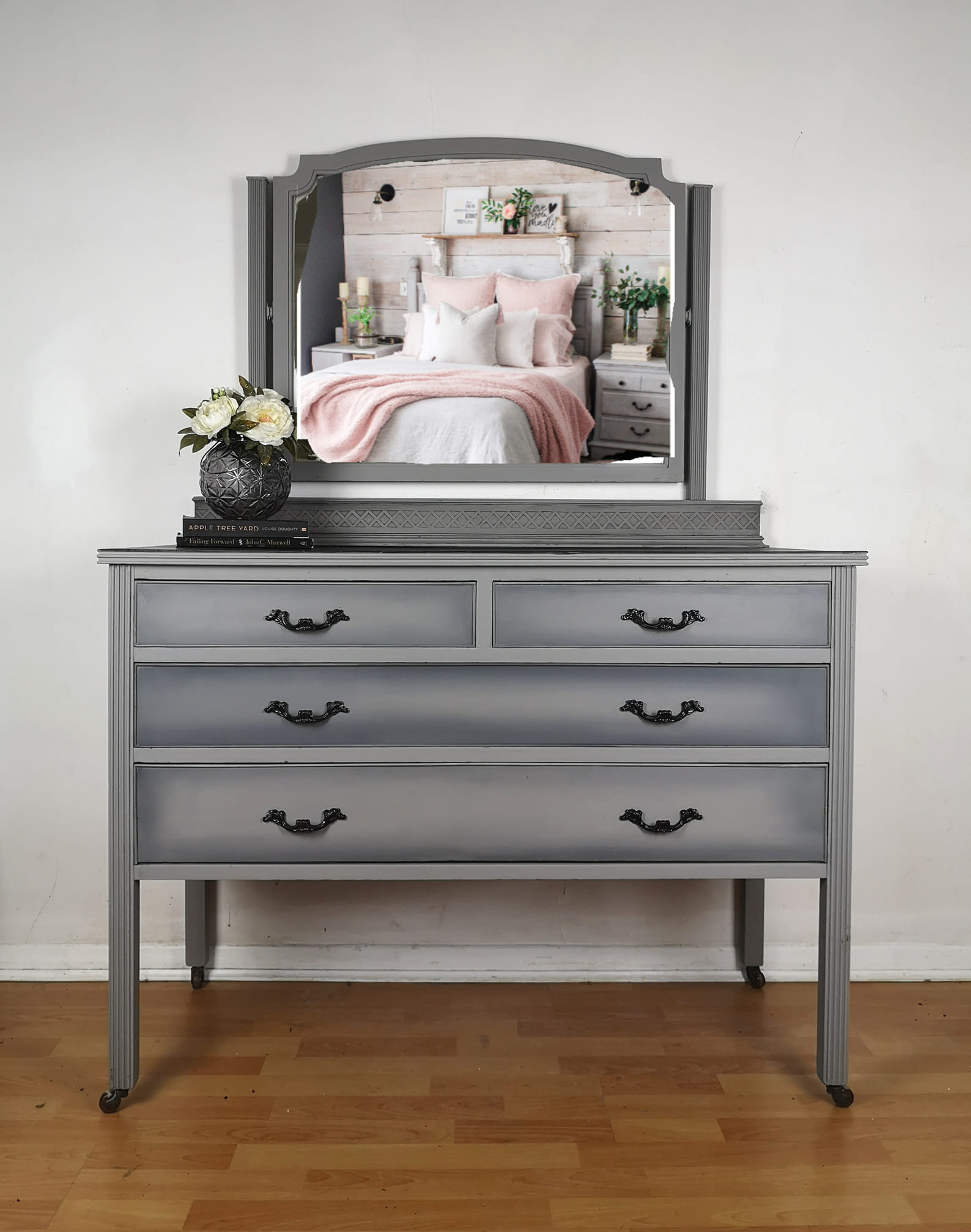 grey painted dressing table A new but very old just needed a bit of TLC & dressing up 🤩 Best Selling Mother of The Bride Dress