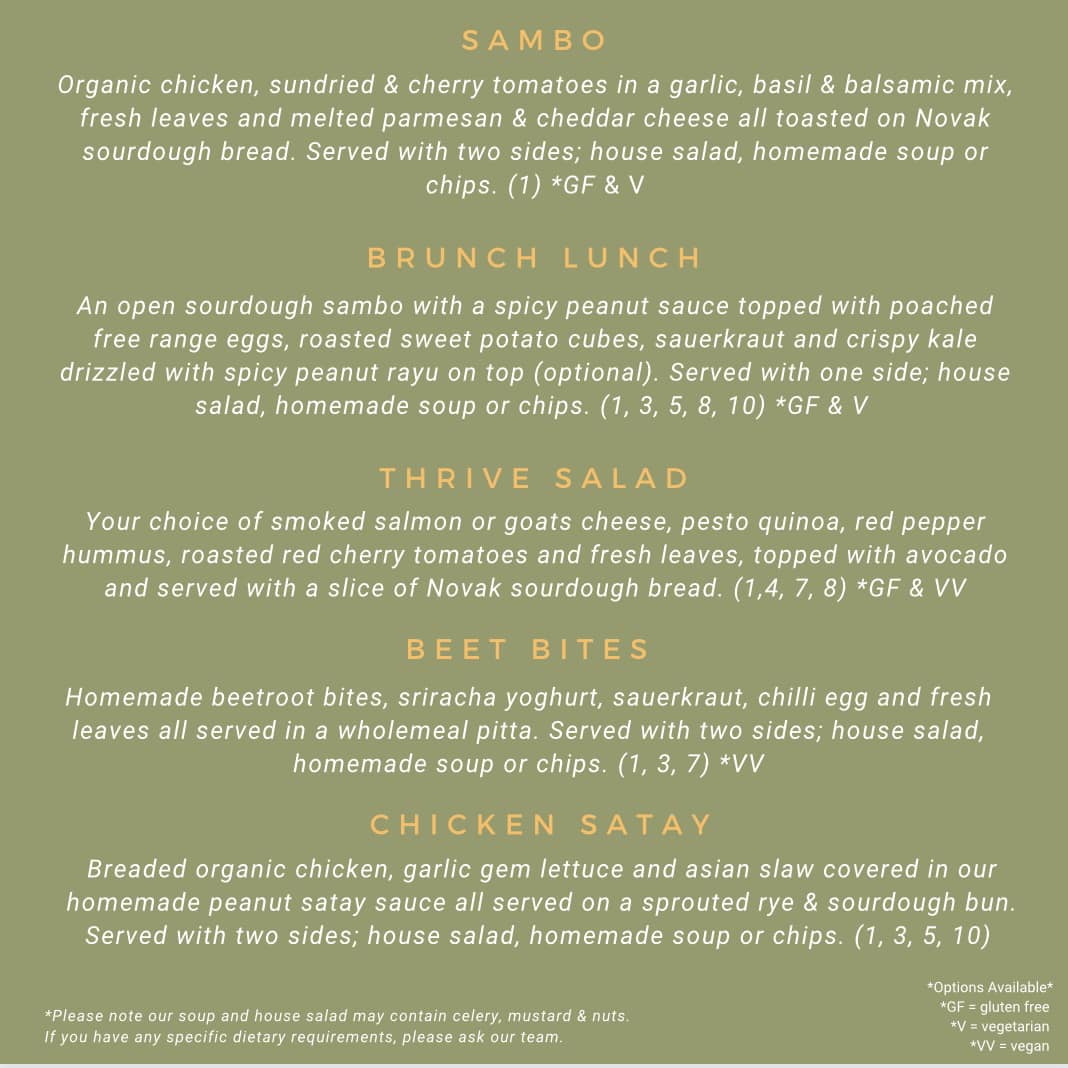 Thrive Cafe | Tullow