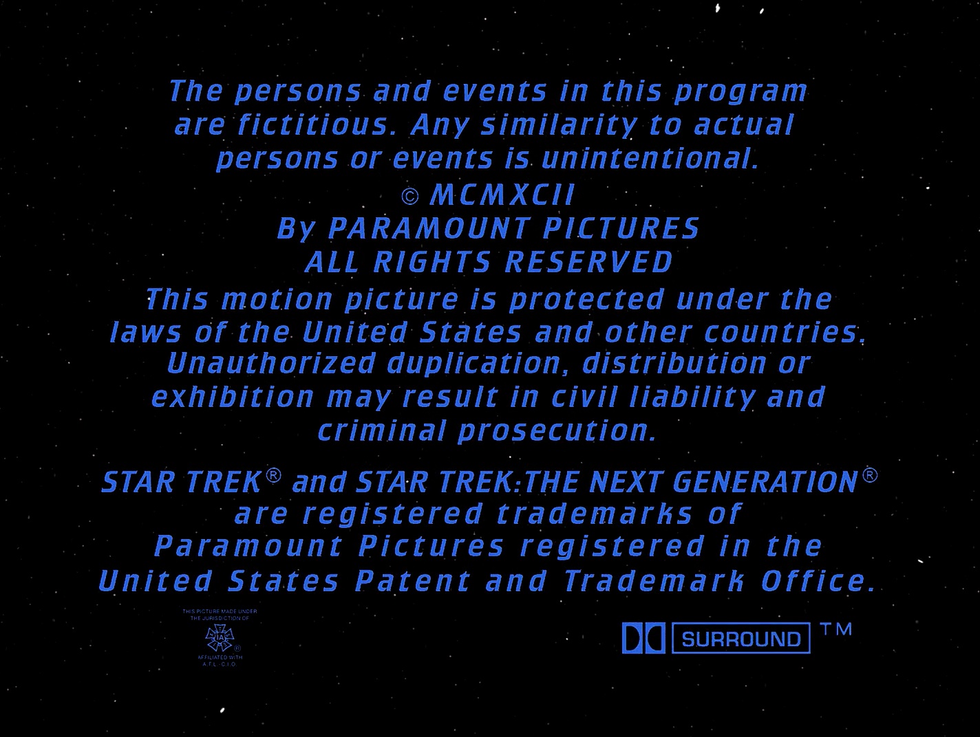 Every Star Trek: The Next Generation Frame In Order - Star Trek TNG ...