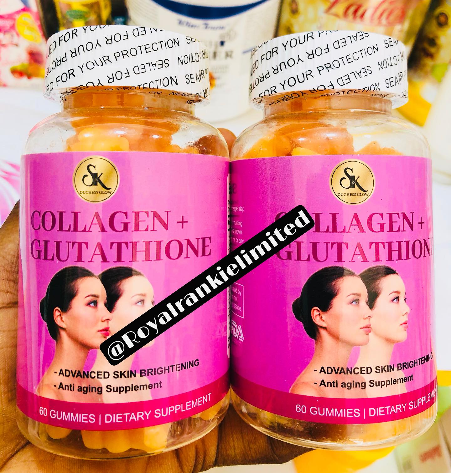 does glutathione and vitamin c whiten skin Glutathione Gummies main image 0
