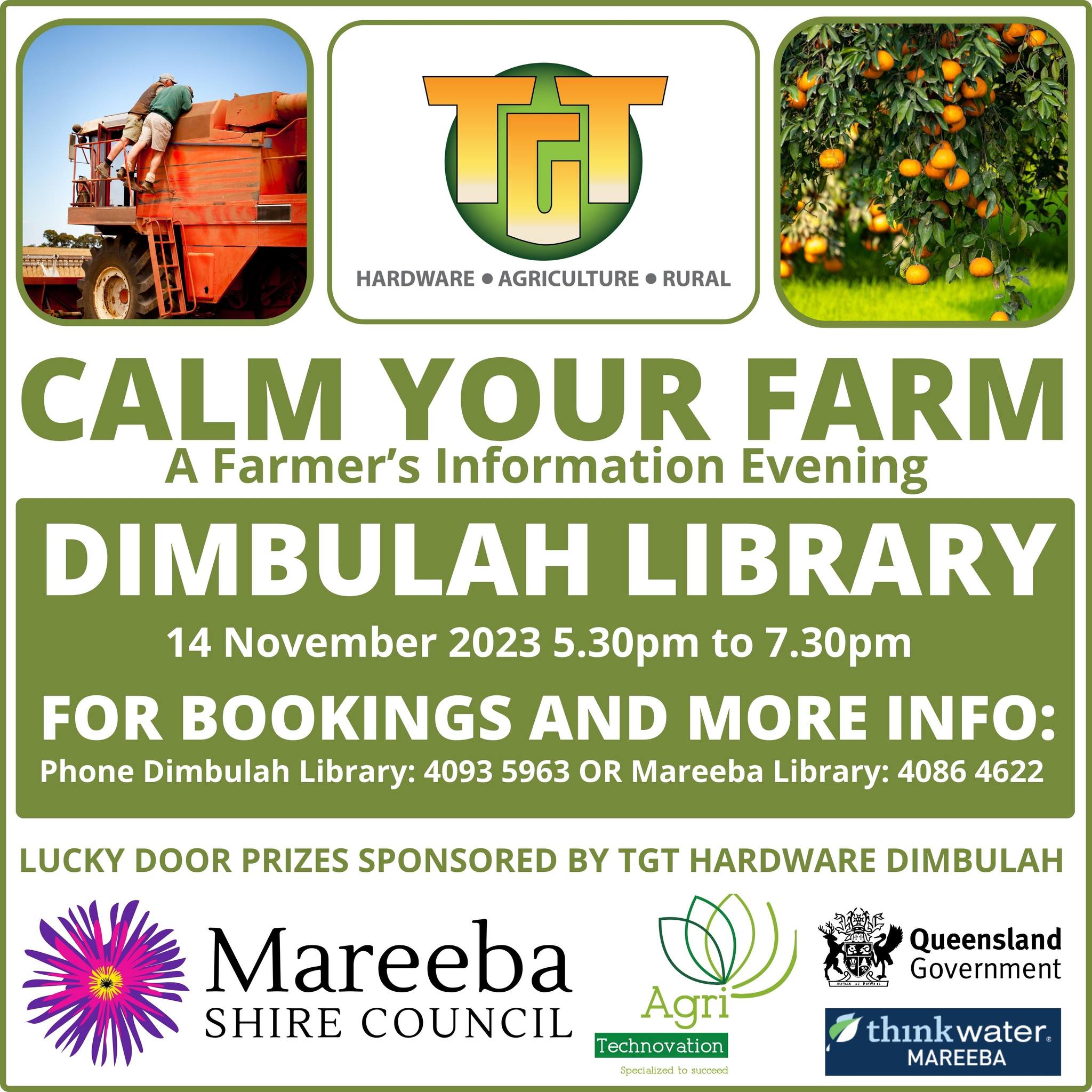 👨‍🌾 Calm your Farm is happening... - Mareeba Shire Council