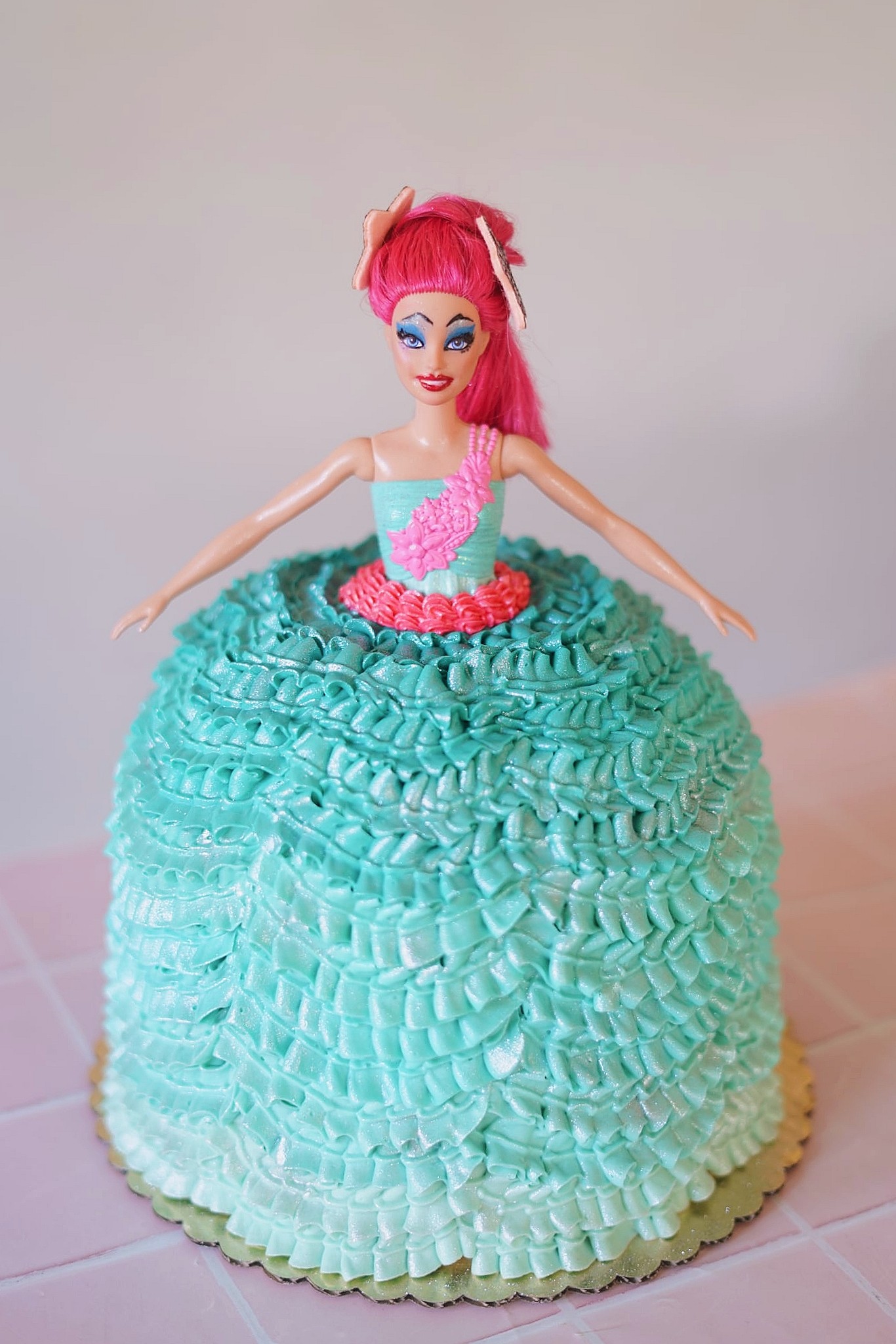 open lace back dress Princess Cake Topper Set main image 0
