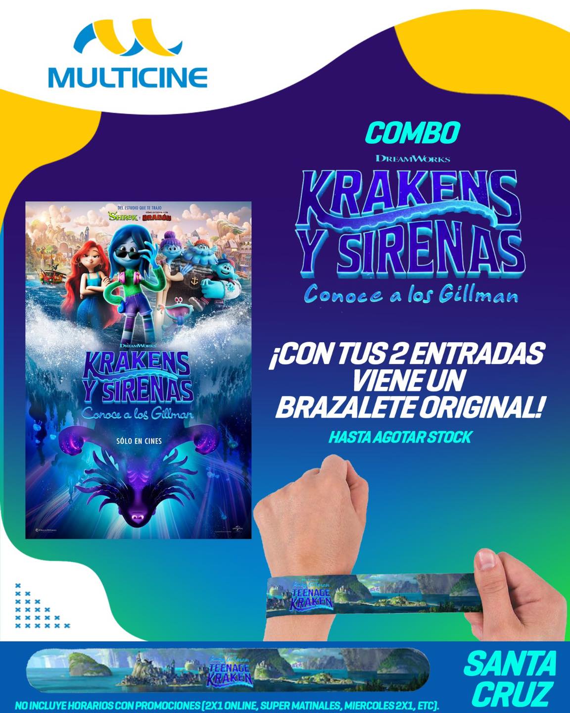 ¡#KrakensYSirenas ya está en cartelera... - Multicine Bolivia | Facebook