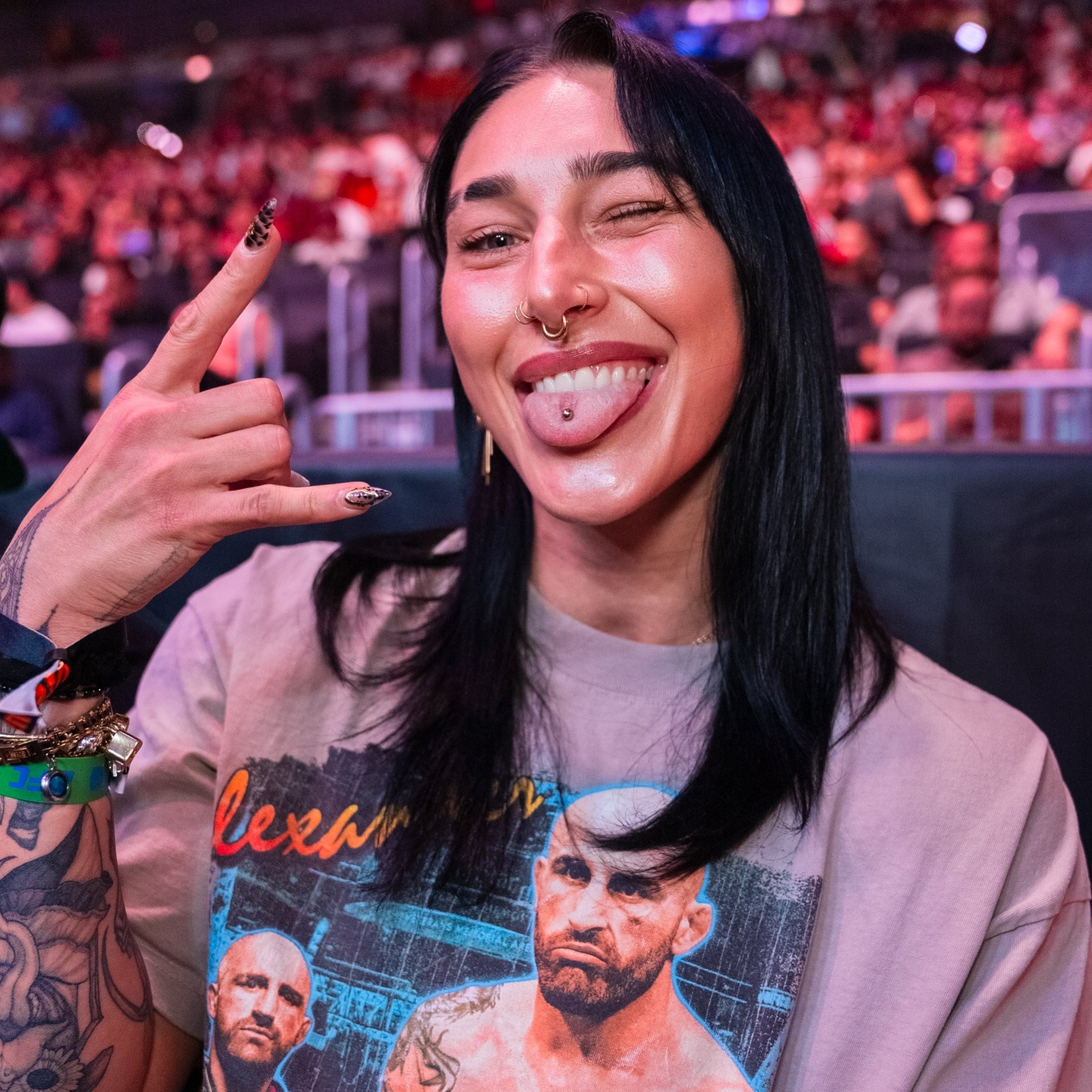 WWE - Rhea Ripley enjoying UFC live event ️ #WWE #RheaRipley | Facebook