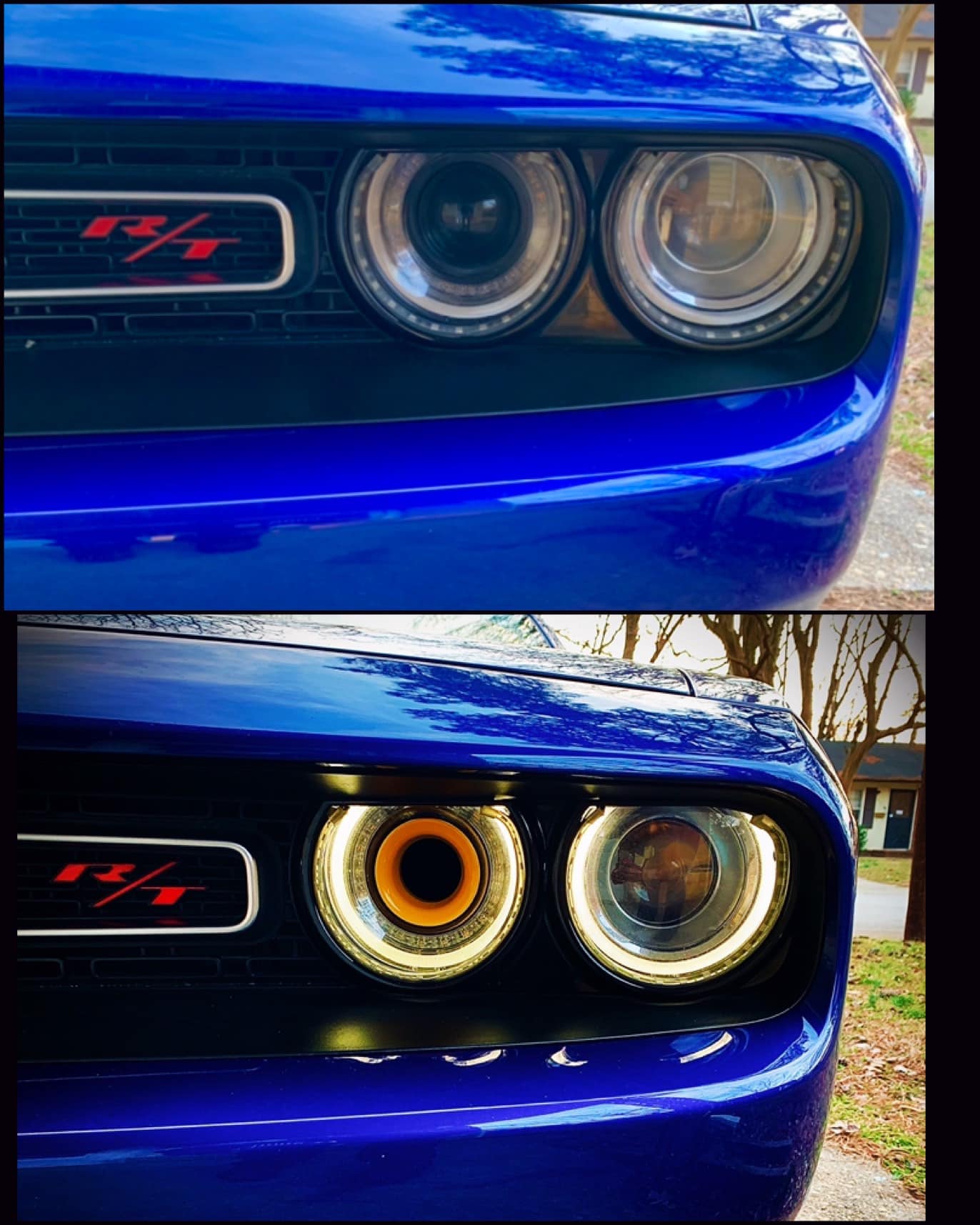 DODGE CHALLENGER LEFT HEADLIGHT INSERT BEZEL 2015-2020 15LA-115AB 68259053AB