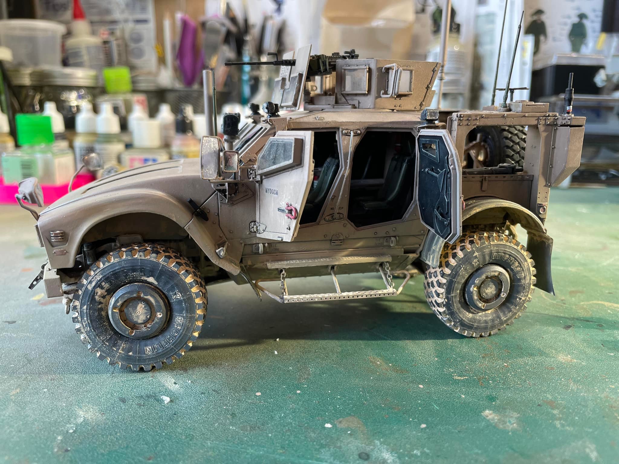 Rye Field Model's 1/35 Oshkosh M-ATV M1240A1 finished model