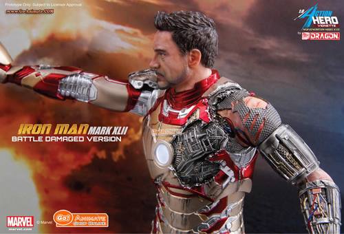 GoAnimateShop - Pre-order Dragon 1/9 Iron Man 3 - Mark XLII (Battle ...