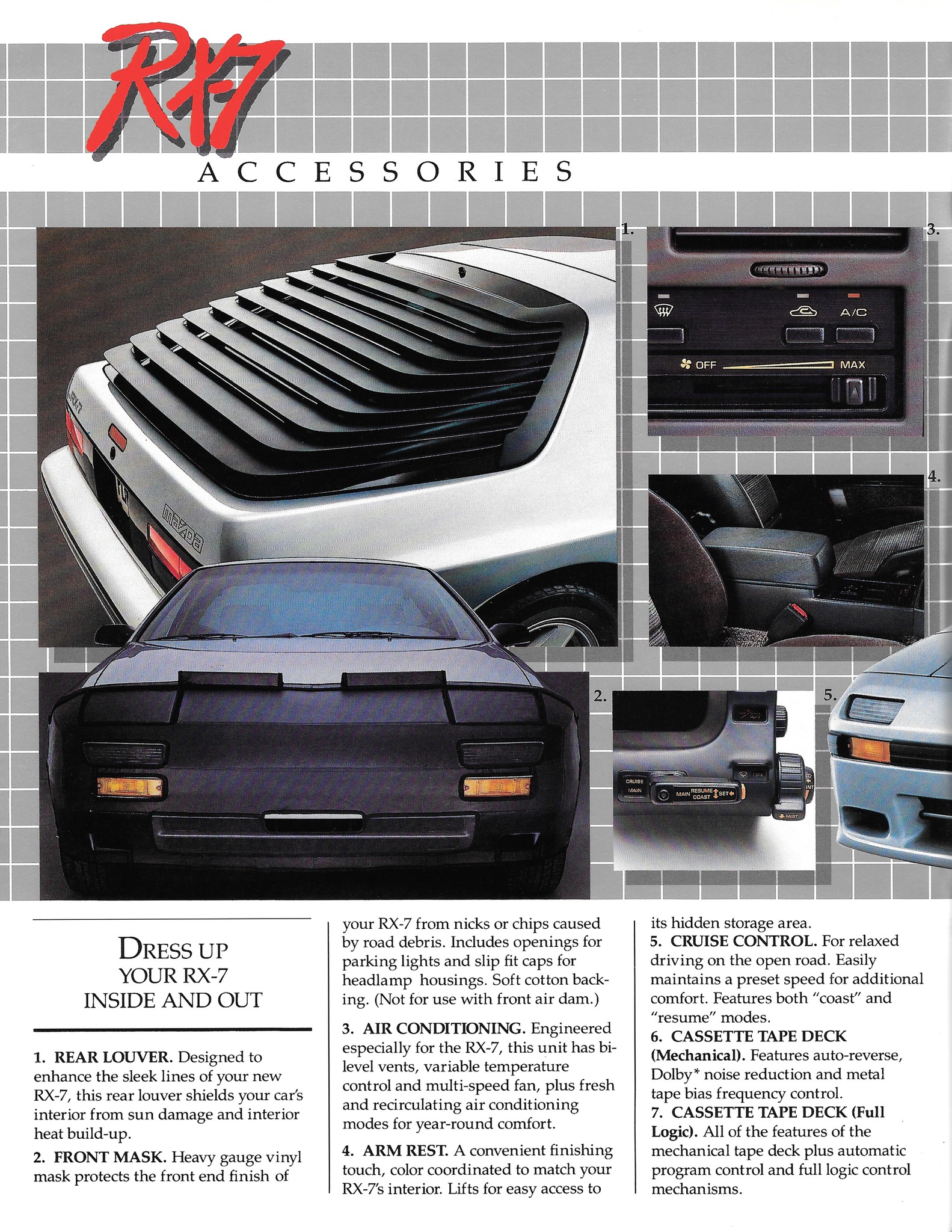 1986 Mazda finish line accessories brochure