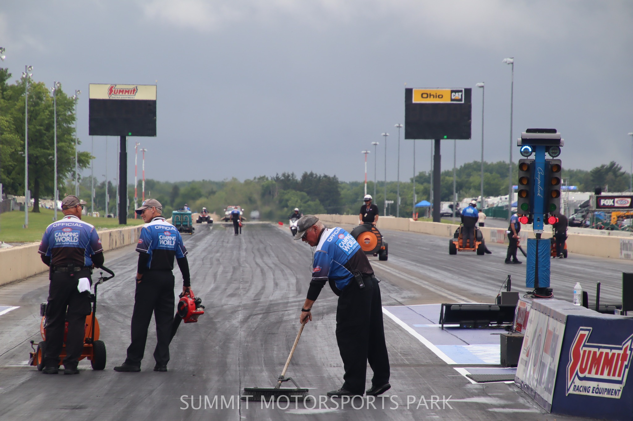 The track-drying process after... - Summit Motorsports Park | Facebook