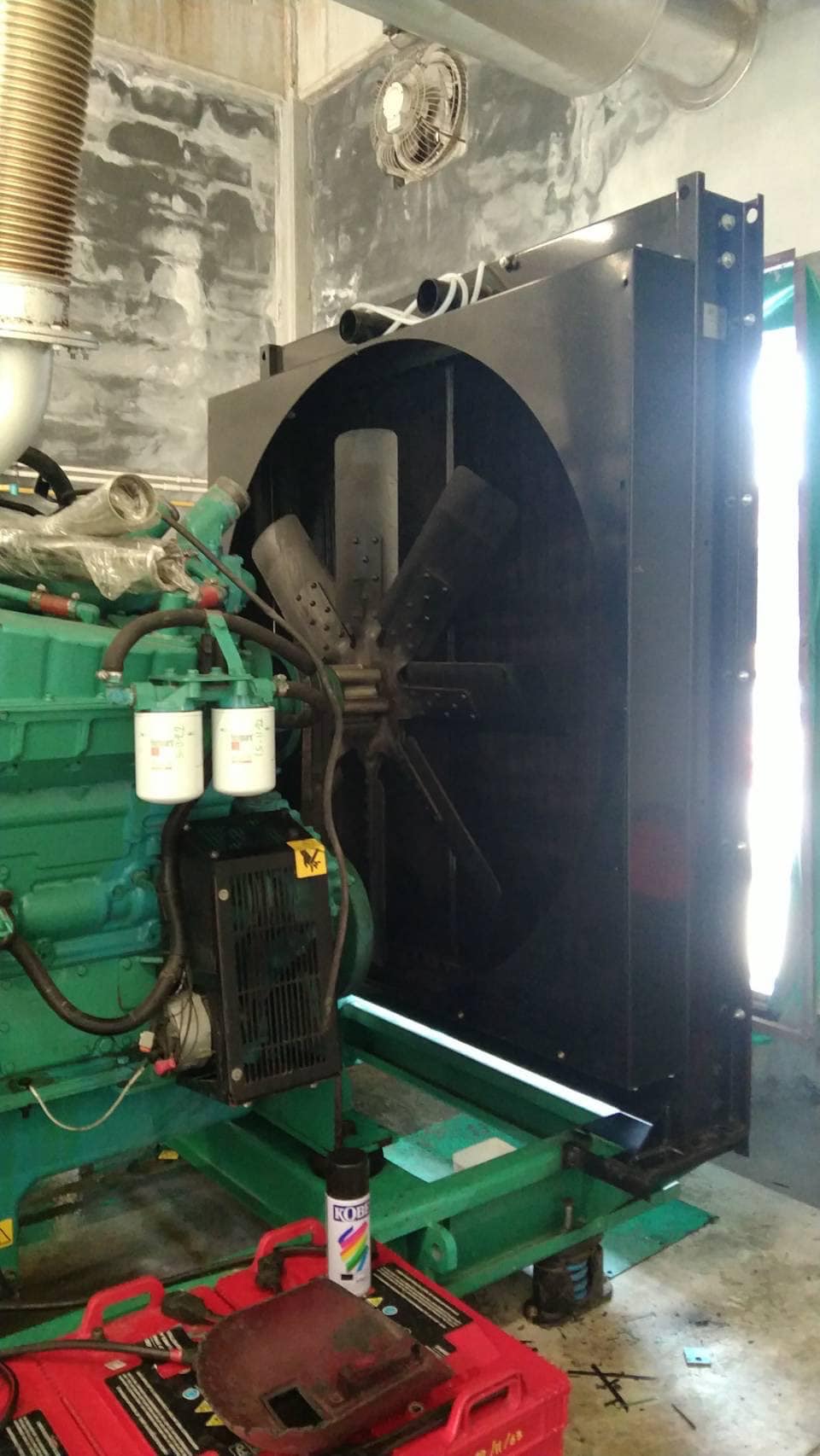 งานเปลี่ยนหม้อน้ำ VTA-28 สำหรับเครื่องกำเนิดไฟฟ้า ขนาด 650 KVA #เครื่อง ...