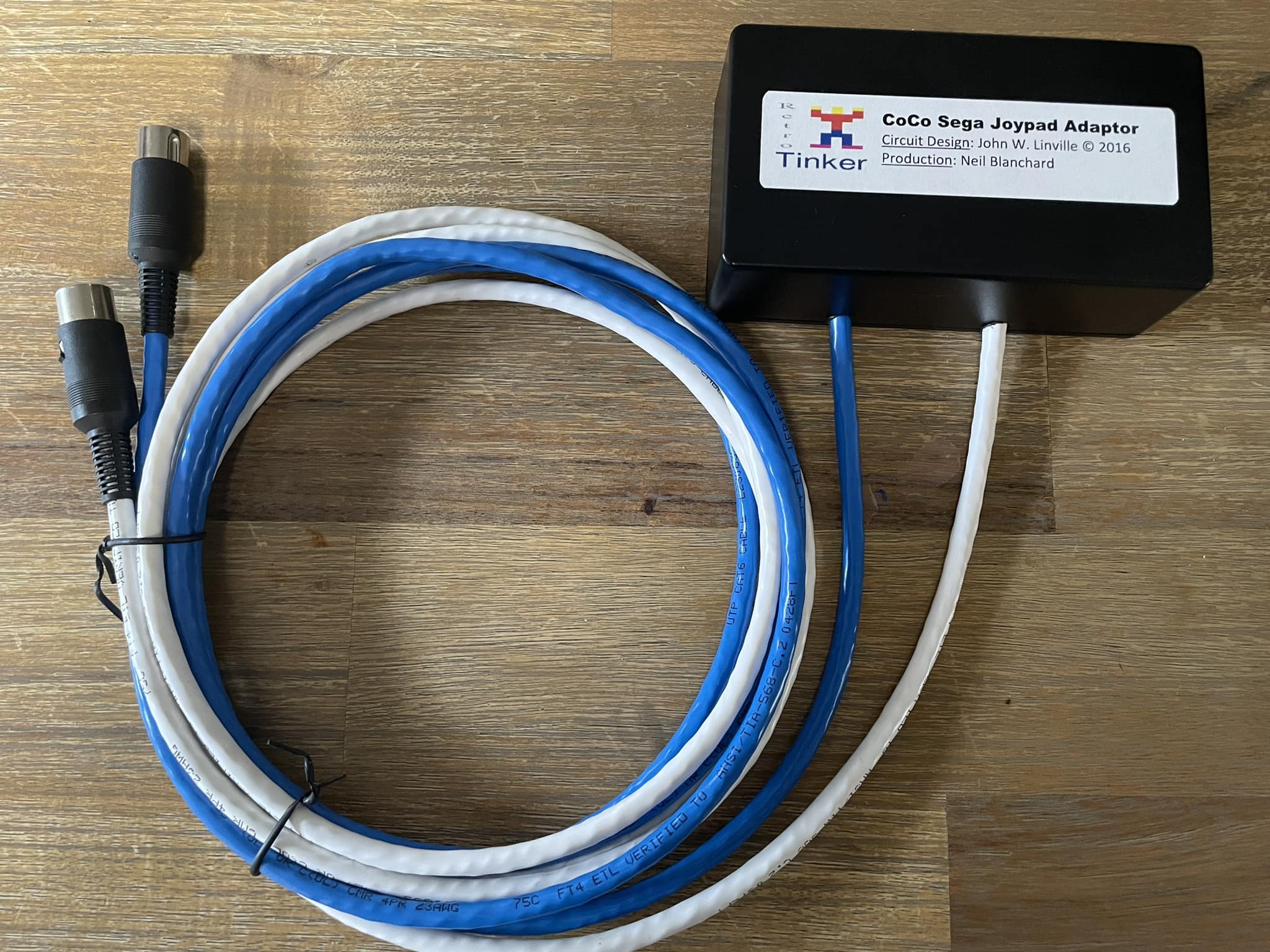 s様　exclusive use Custom Coco Sega joypad adapter with 6' cables
