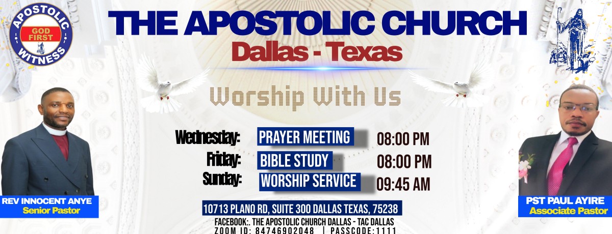The Apostolic Church Dallas - TAC Dallas | Dallas TX