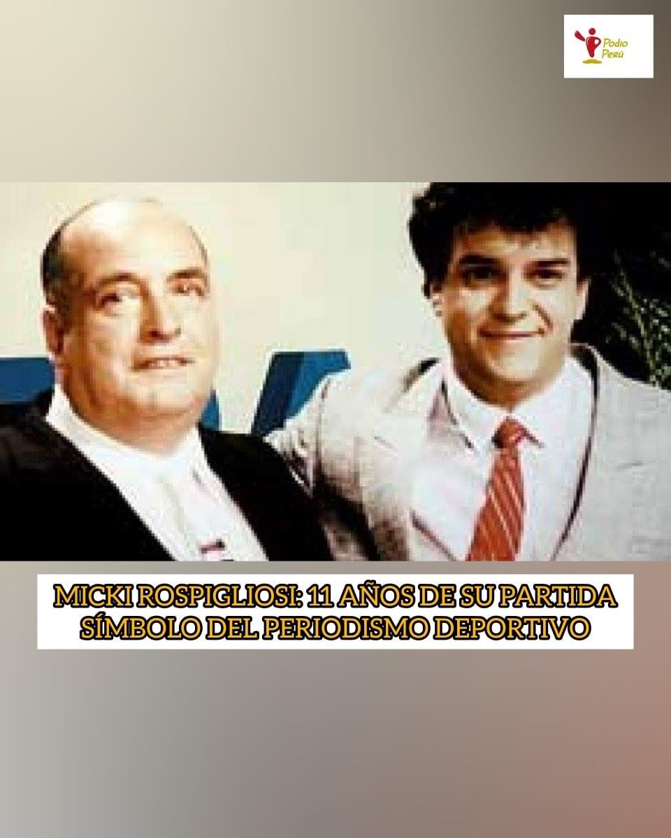 Podio Perú - #PeriodistaEnElPodio ️ 🛑 MICKY ROSPIGLIOSI:... | Facebook