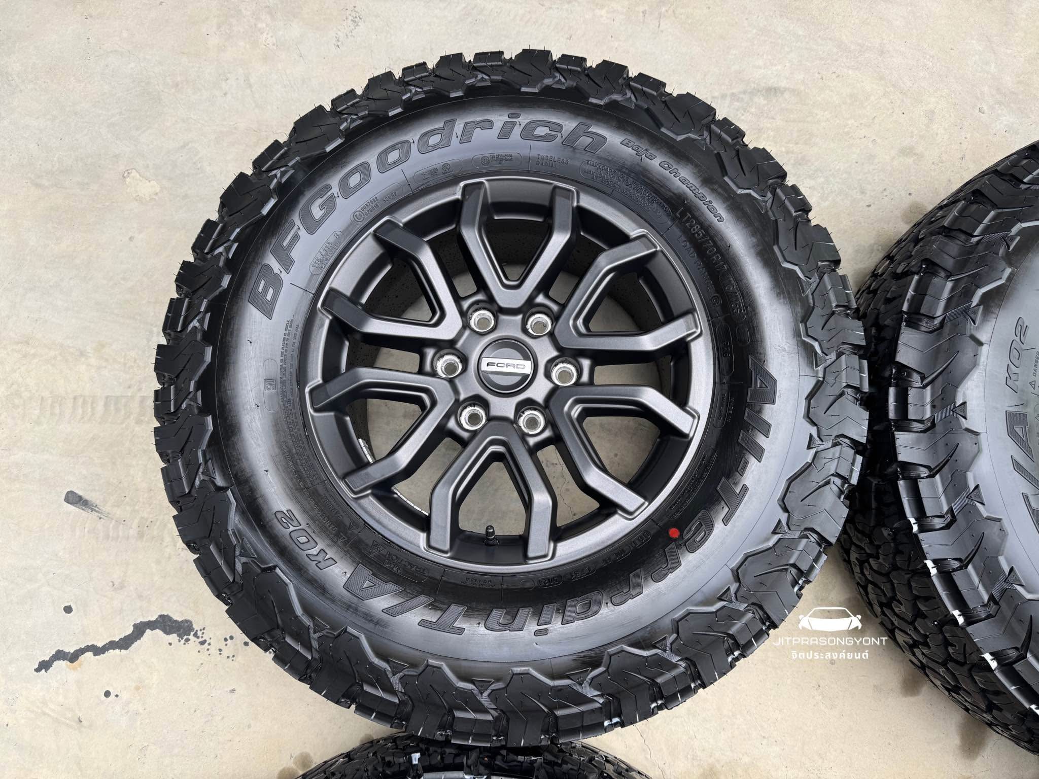 ล้อ FORD RAPTOR MY25 ยาง BF GOODRICH 285/70/17 ปี 24 ลงพื้น 231 กิโล ...