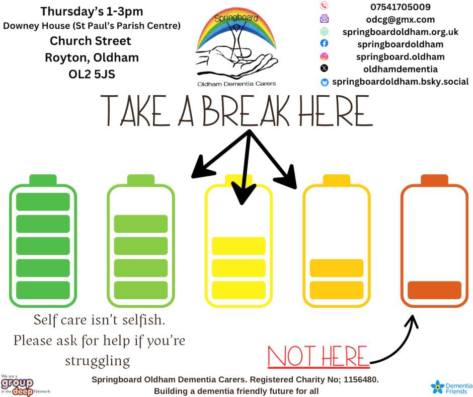 Springboard Oldham Dementia Carers Support | Royton
