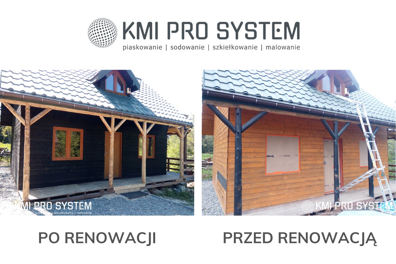 KMI Pro System- renowacja drewnianych domów i elewacji | Mstów