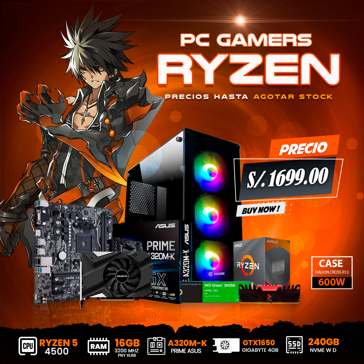 PC GAMER RYZEN 5 4500 + GTX 1650 4GB... - Cyberware Gaming | Facebook
