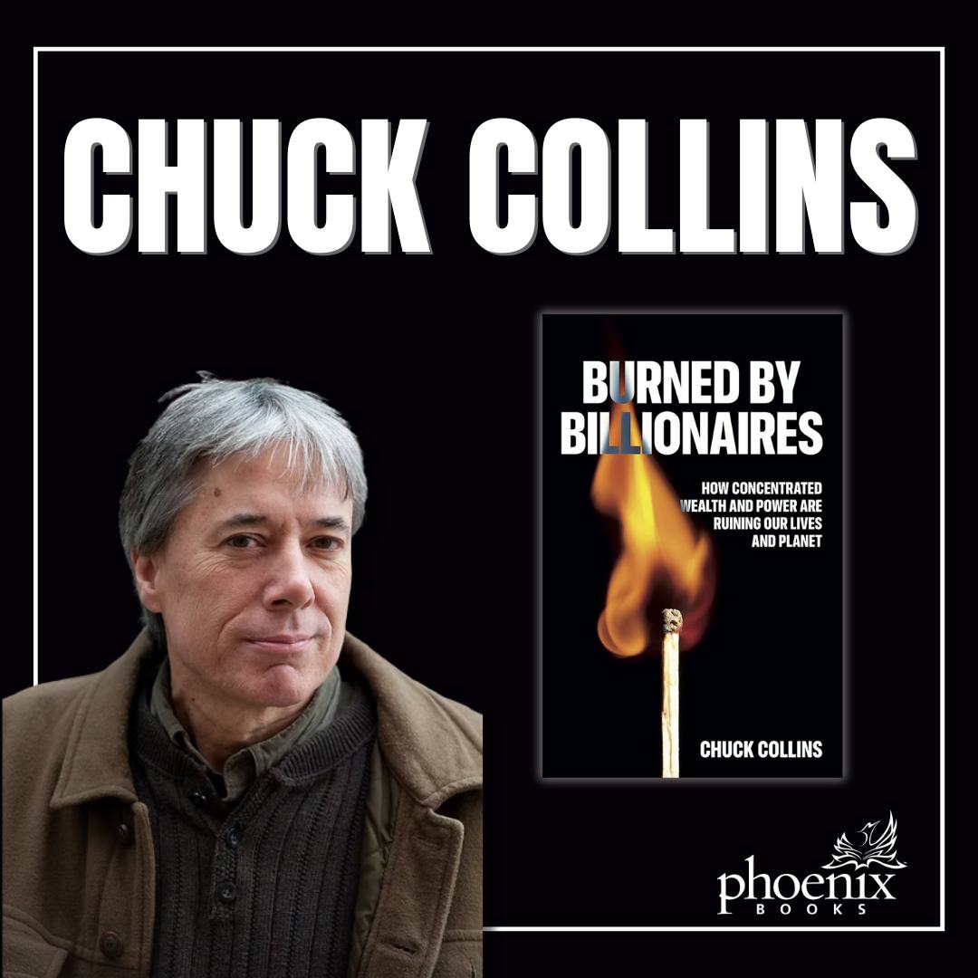 Chuck Collins at Phoenix Books Burlington Vermont