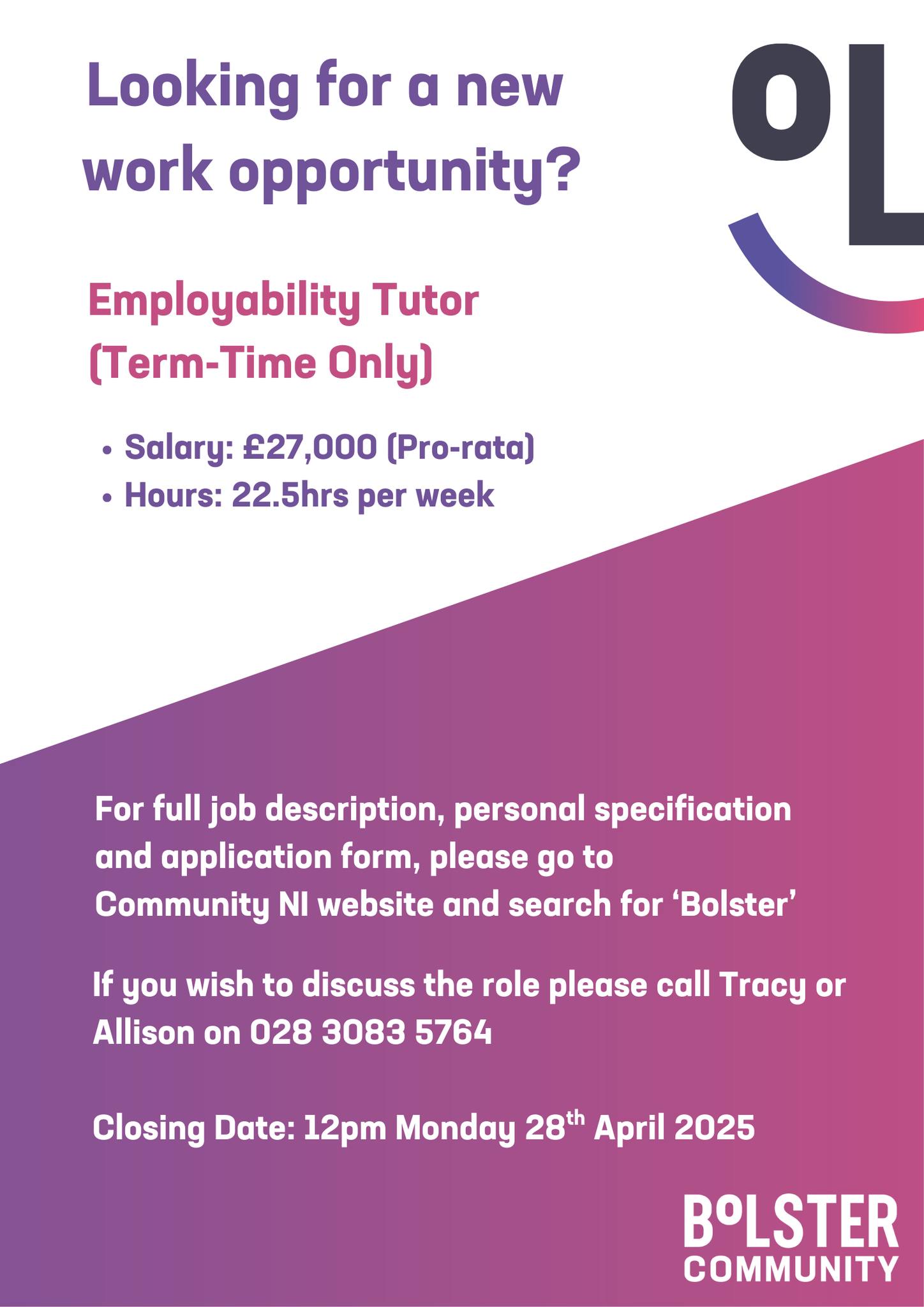 In partnership with St Paul's... - Bolster Community | Facebook