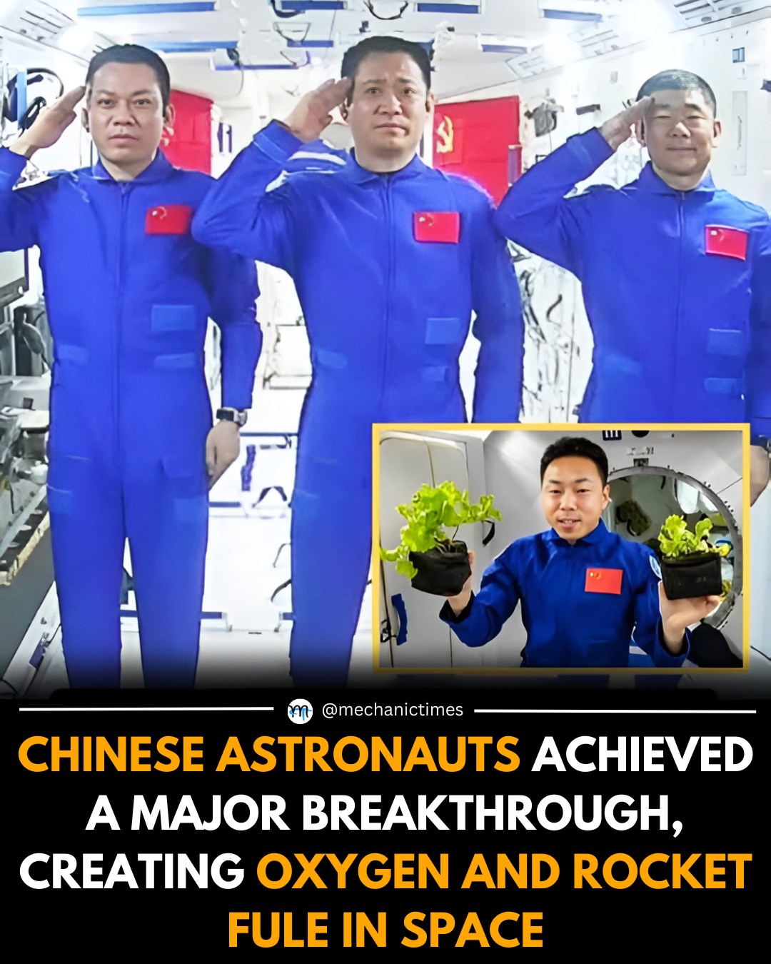 Mechanic - Chinese astronauts aboard the Tiangong space station have ...